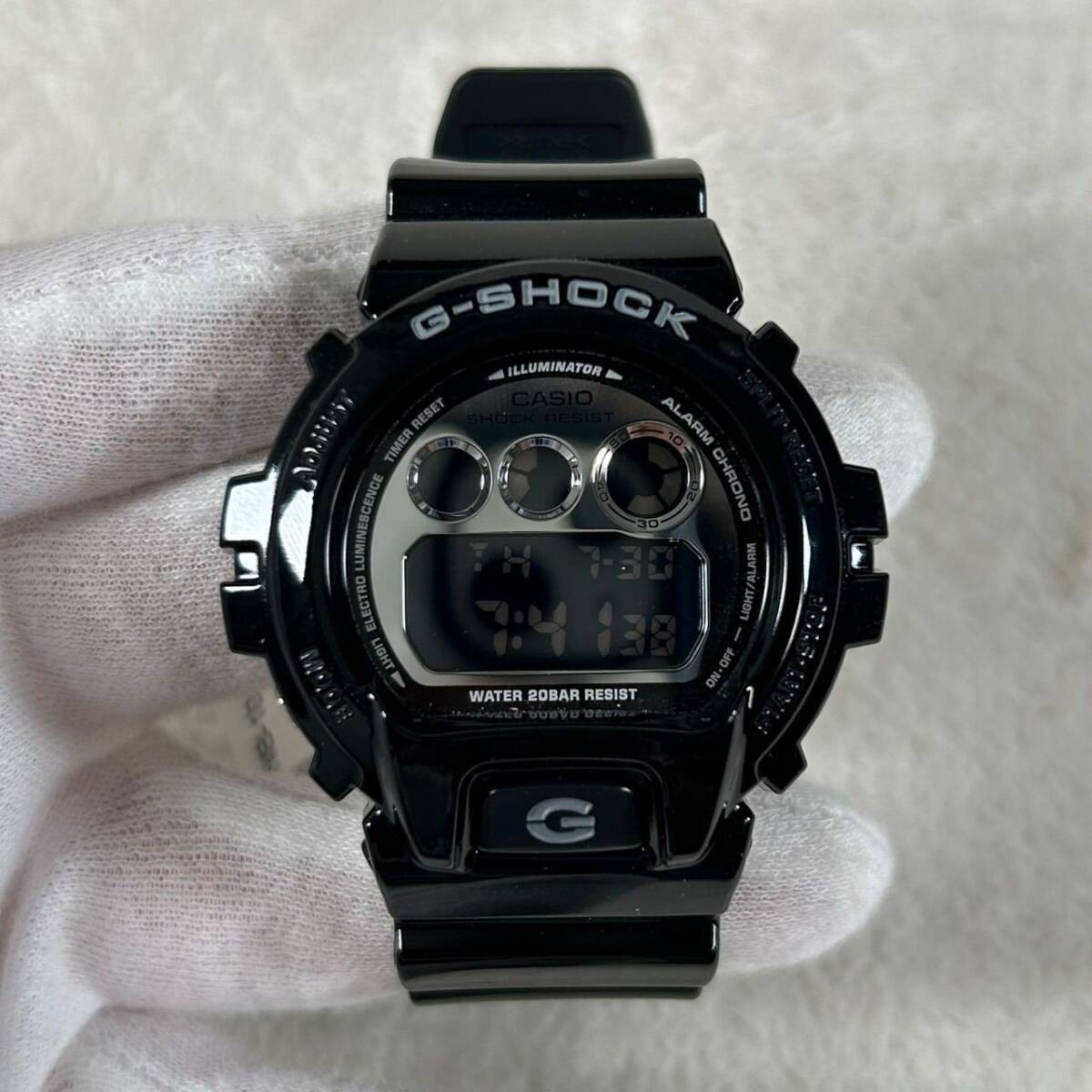 CASIO G-SHOCK Metallic Colors Digital Quartz Watch Black Silver DW-6900NB-1DR