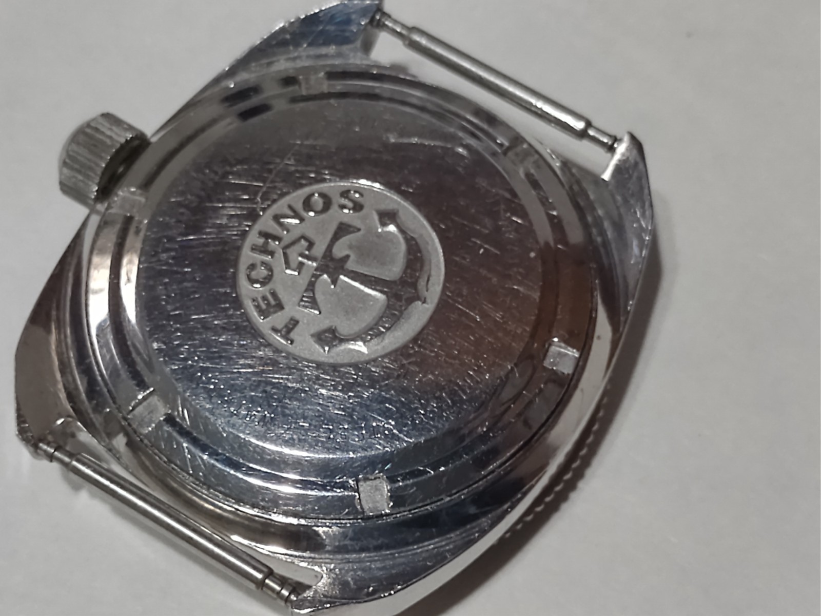 VINTAGE TECHNOS SKY DIVER 250m ORIGINAL DIAL BEZEL 38MM CA 1960s