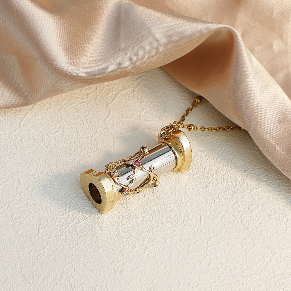 Hot Women’s Mini Kaleidoscope Necklace Kaleidoscope Child Adult Pendant Gift