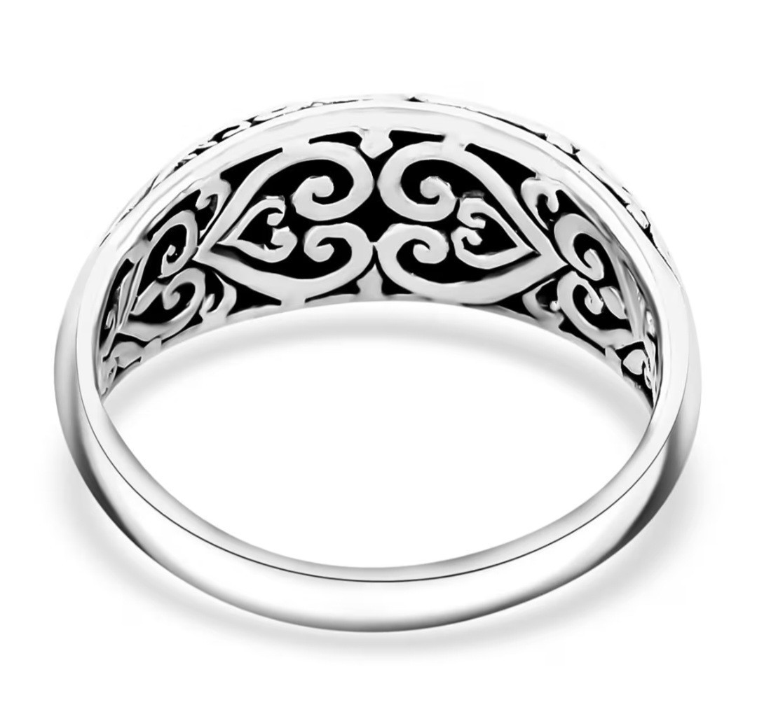 Bali Legacy Filigree Ring in Sterling Silver (Size9.0) 5 Grams STS 925