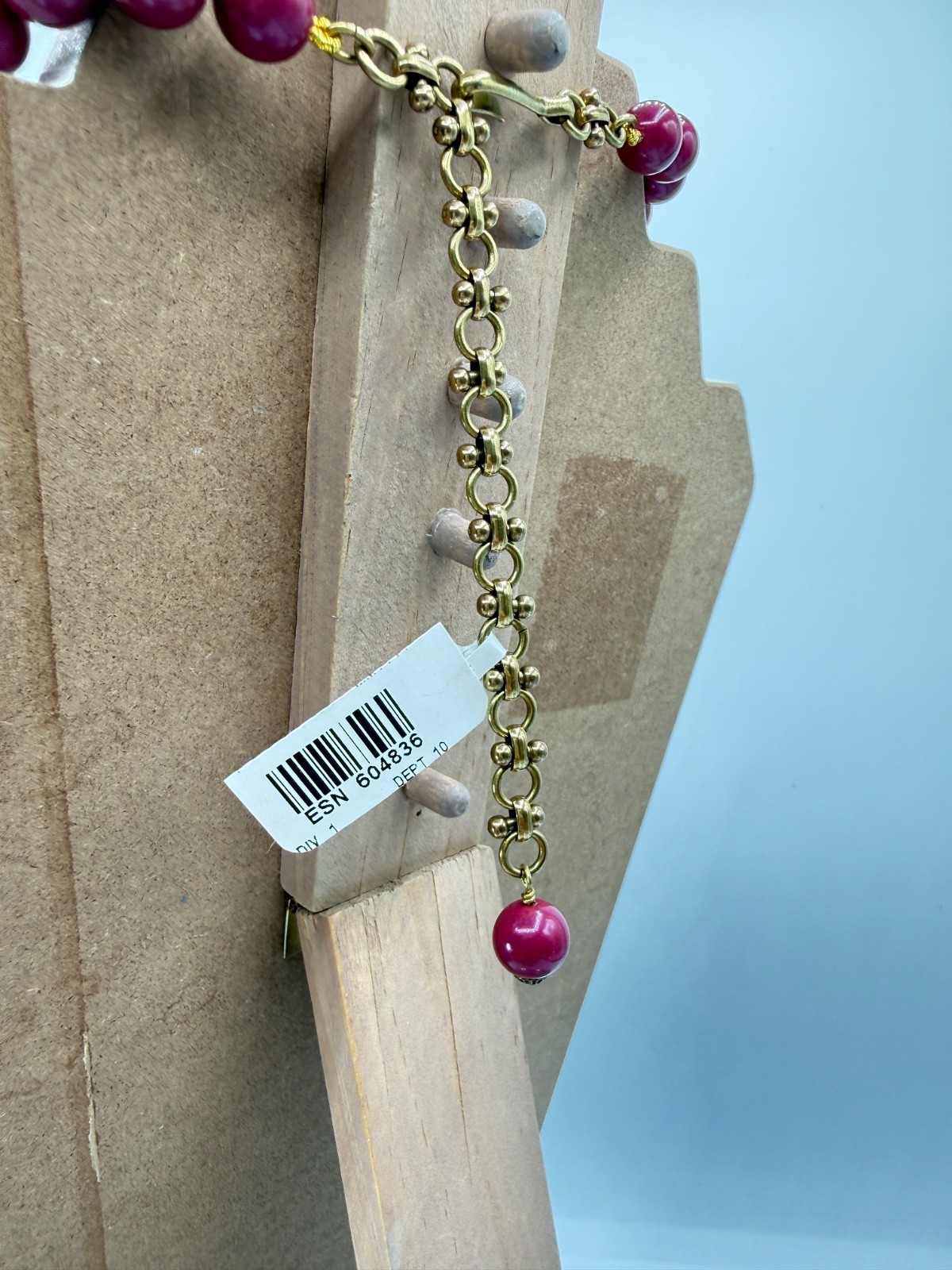 HEIDI DAUS “Angel Bloom” Beaded Crystal-Accent Drop Statement Necklace NWT