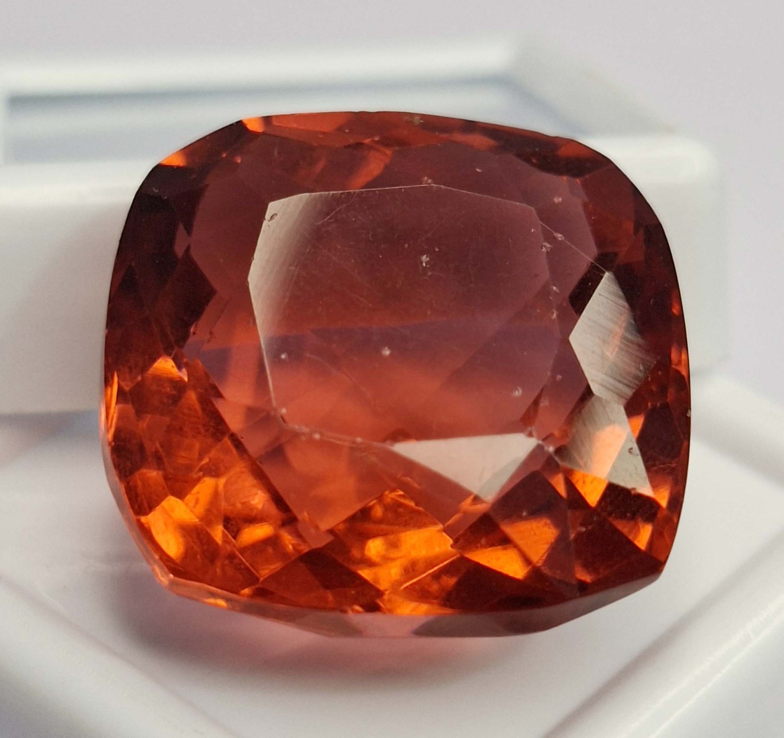 Natural Spessartite Garnet Cushion Cut 33-35 Ct Certified Loose Gemstone TQ005