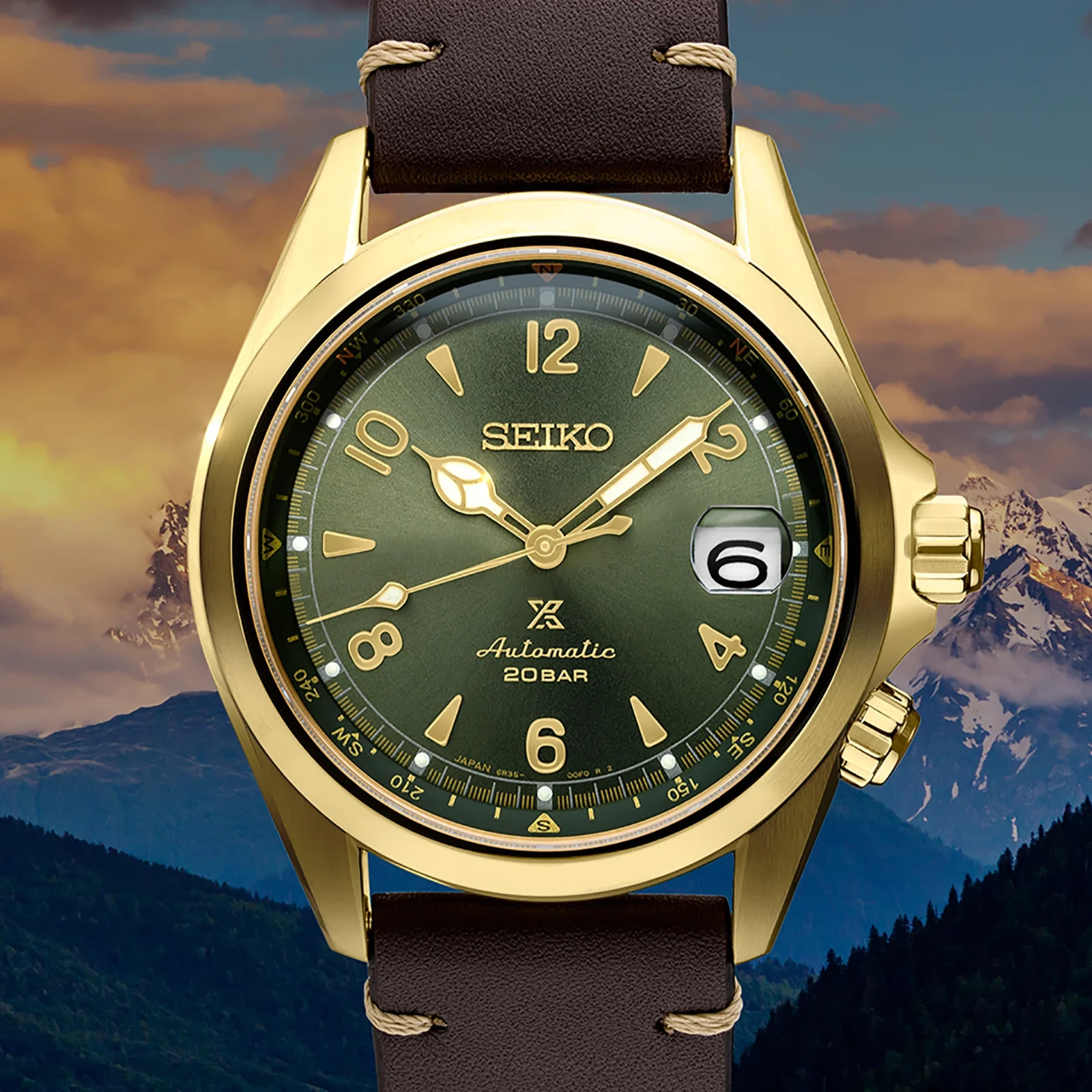 Seiko Prospex Alpinist Green Automatic Men’s Watch – SPB210