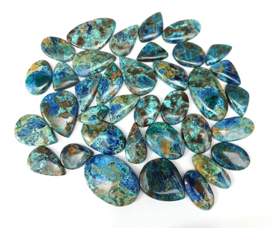 Beautiful Shattuckite Cabochon Gemstone For Making Jewelry Wholesale Lot 71585