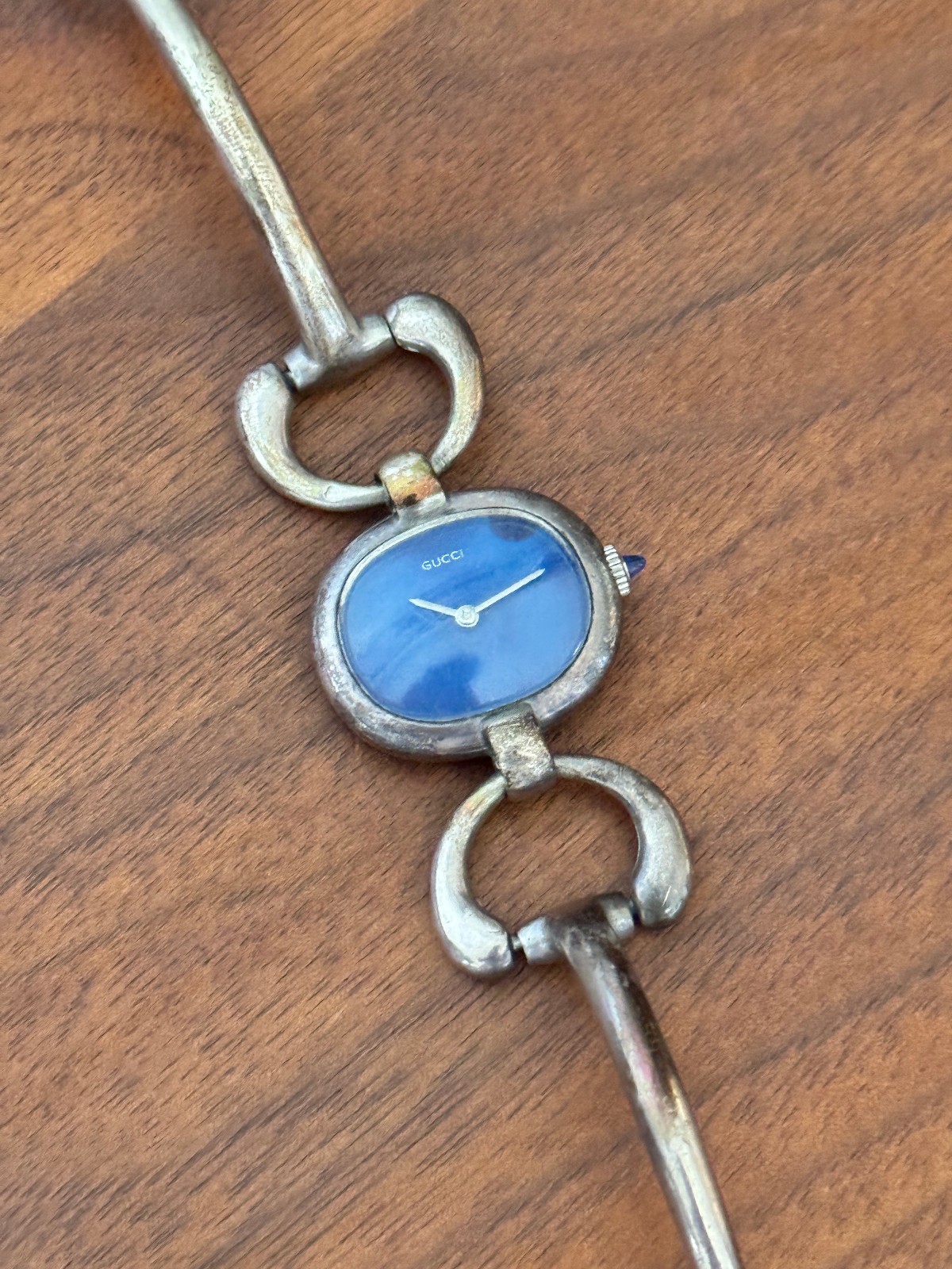 Vintage Gucci 1970s Ladies Manual Wind Bracelet Watch – Works