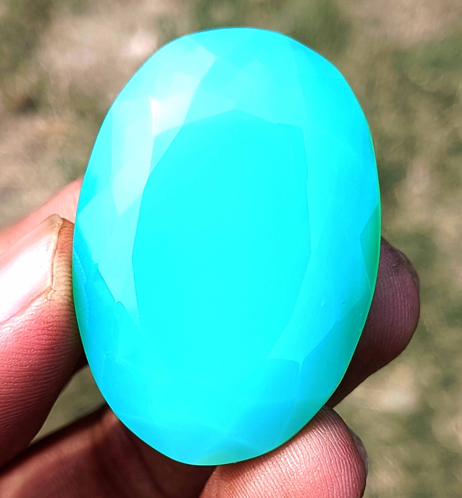 RAREST PIECE GREEN OPAL 168 CT EGL CERTIFIED UNTREATED OVAL CUT LOOSE GEMSTONE