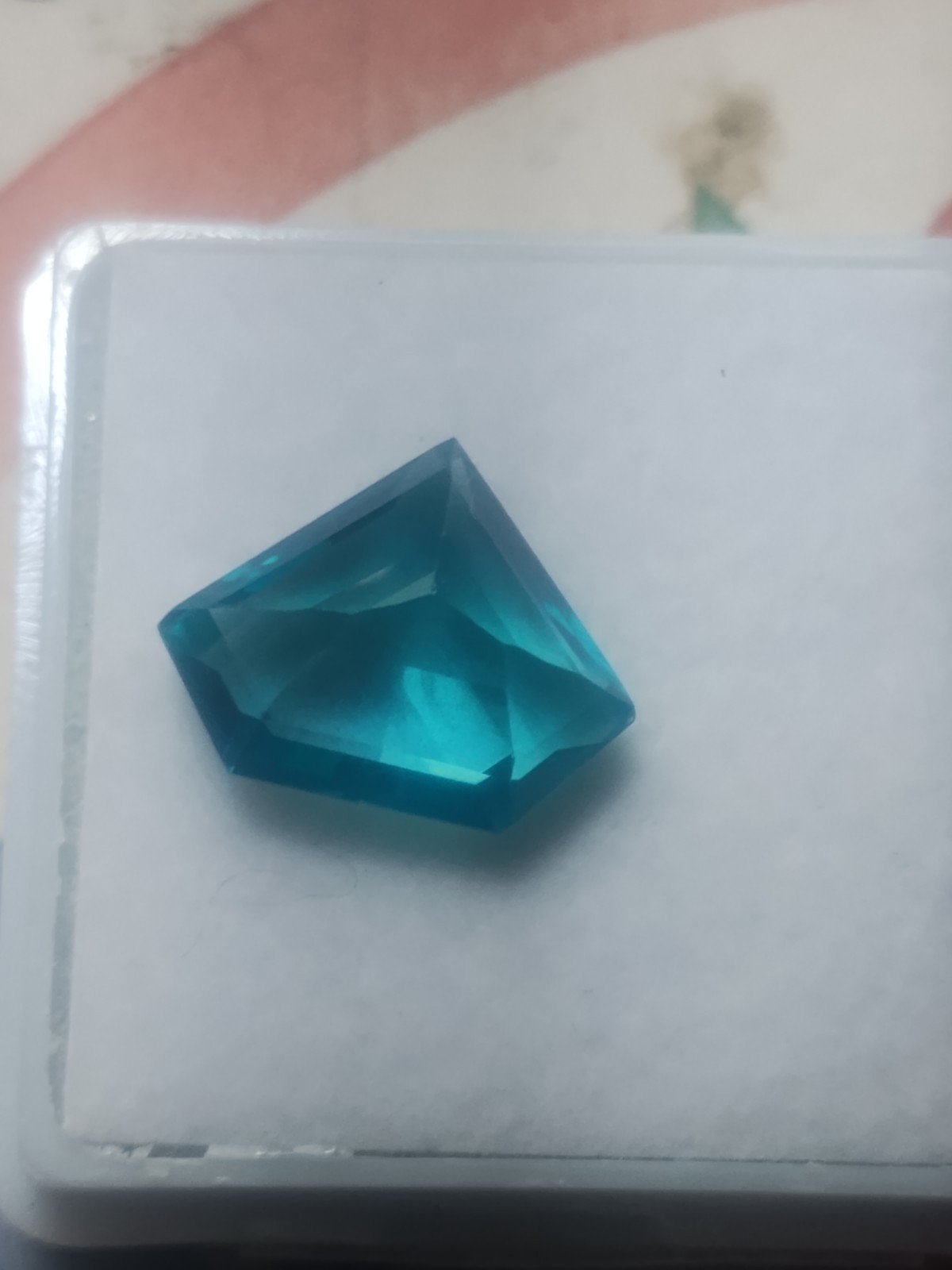 5.85ct Serendibite Green Bluish Unheated AGL Certified Fancy 10.5×12.5×5.7mm
