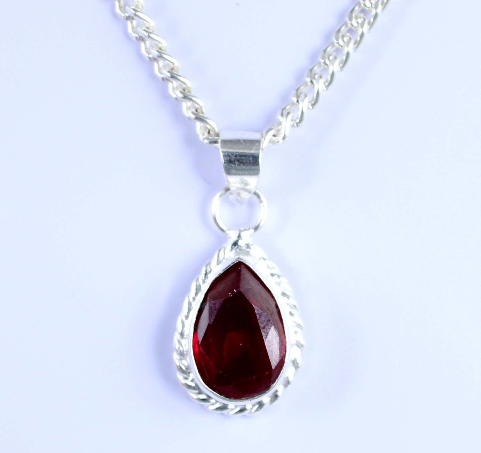 9.65 Ct Natural Red Sapphire Pear Gemstone Certified Men’s Pendant New Year Sale