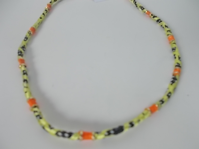 GAP Friendship Necklace BLK Turq rope String Silver layer Necklace NWT $17.95