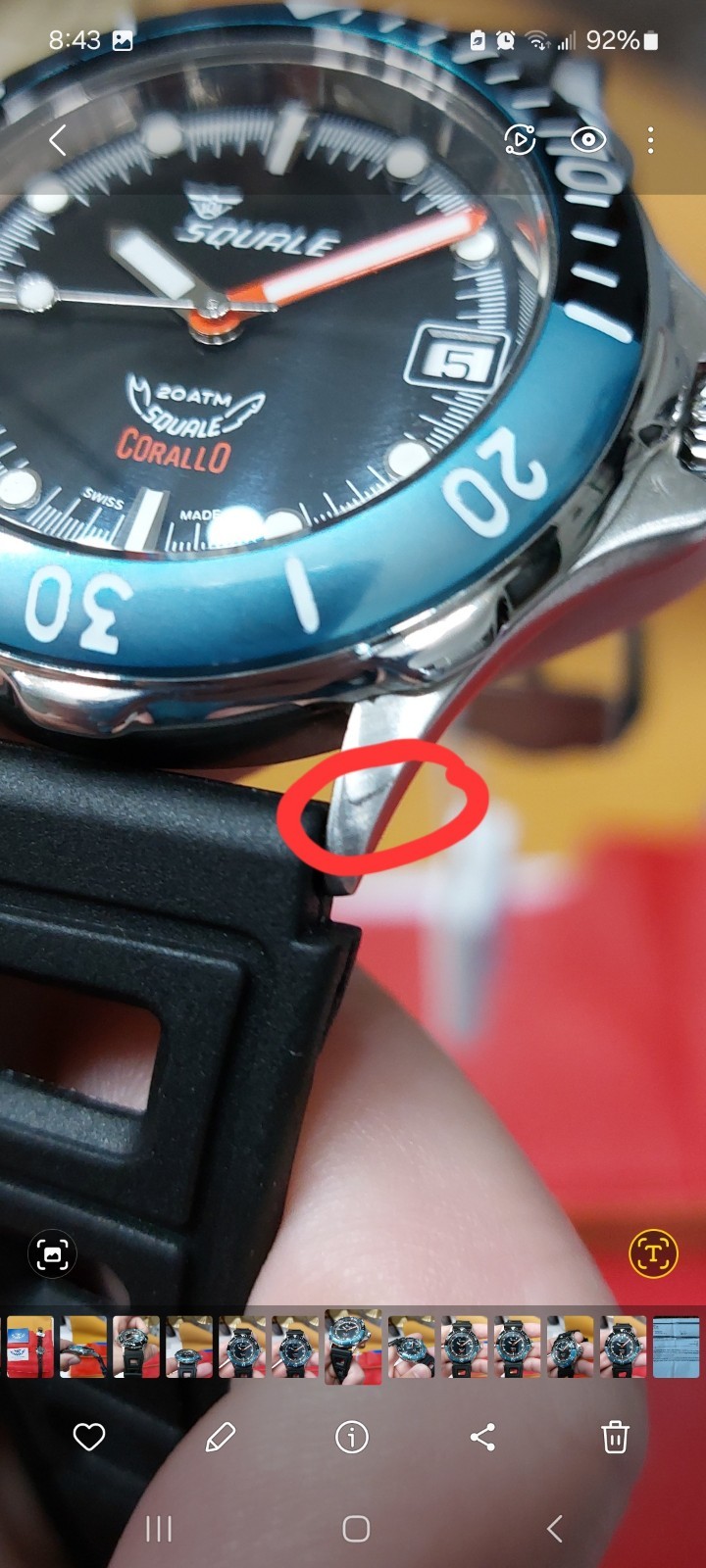 Squale Corallo NOS 2008 Black Dial Automatic Watch. Number 9/100