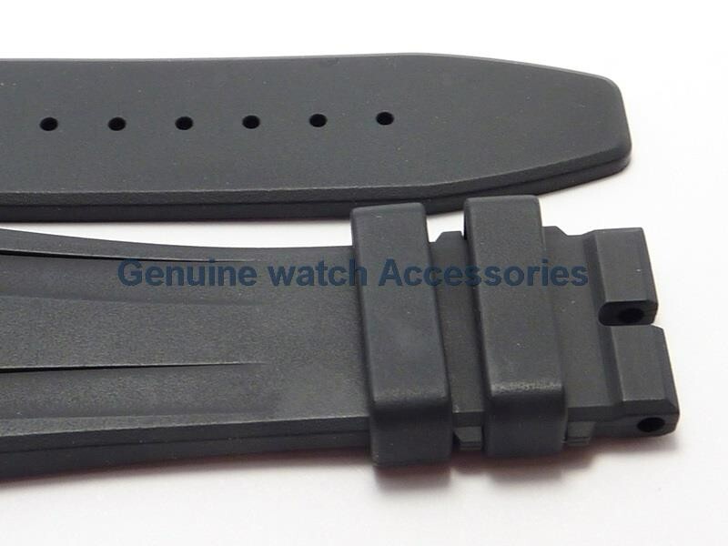 AUDEMARS PIGUET ROYAL OAK BLACK RUBBER SILICON(28mm X 18mm) STRAP BAND BRAND NEW
