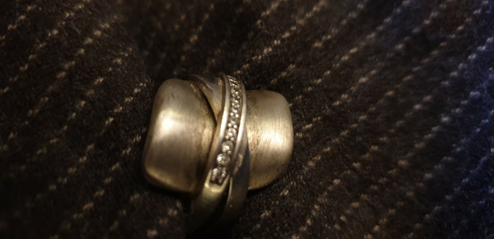Designer Sterling Silver Ring 925 With Zirkon UK size Q
