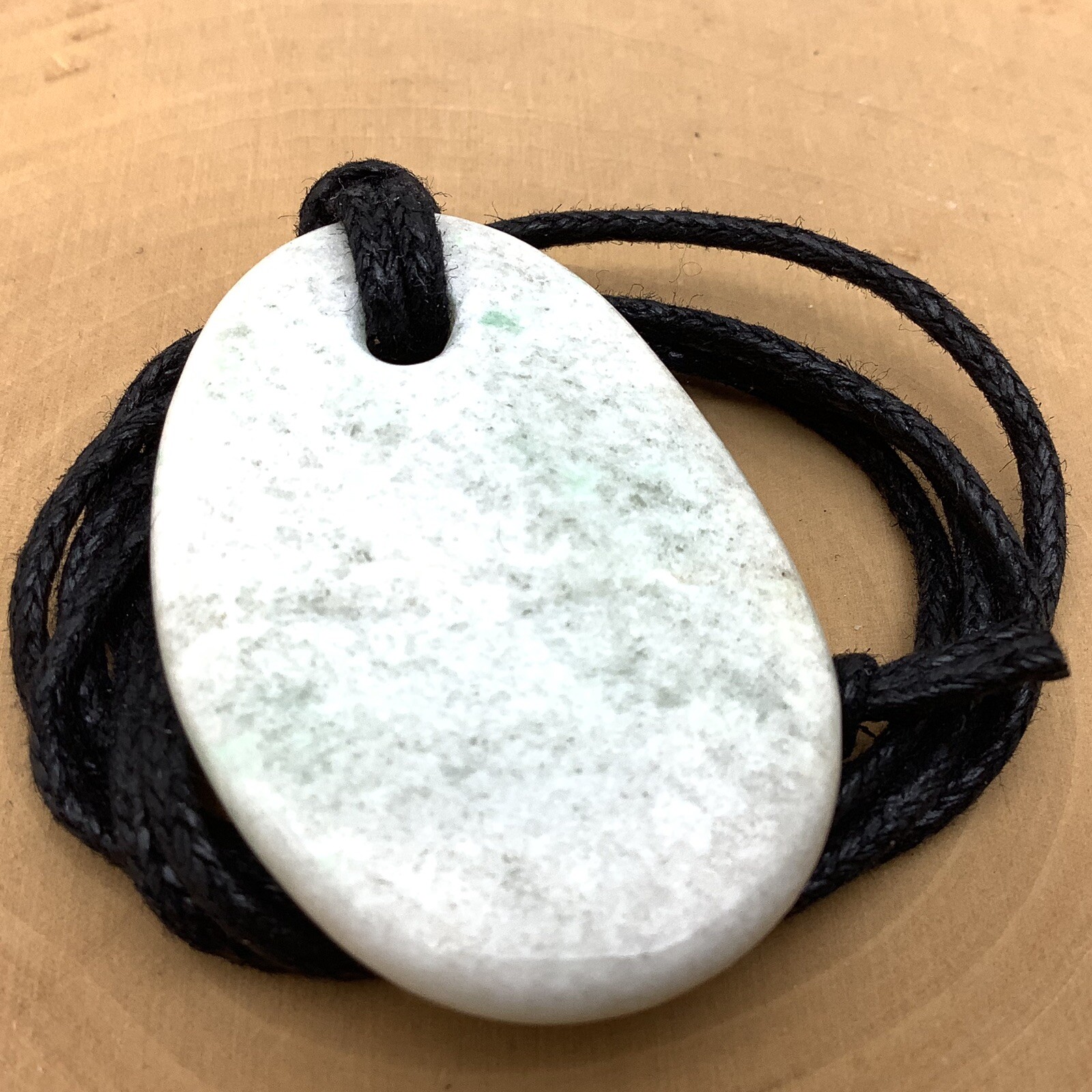 Burma Maw Sit Sit Pendant White Green Albite Jadeite Gem Myanmar #8
