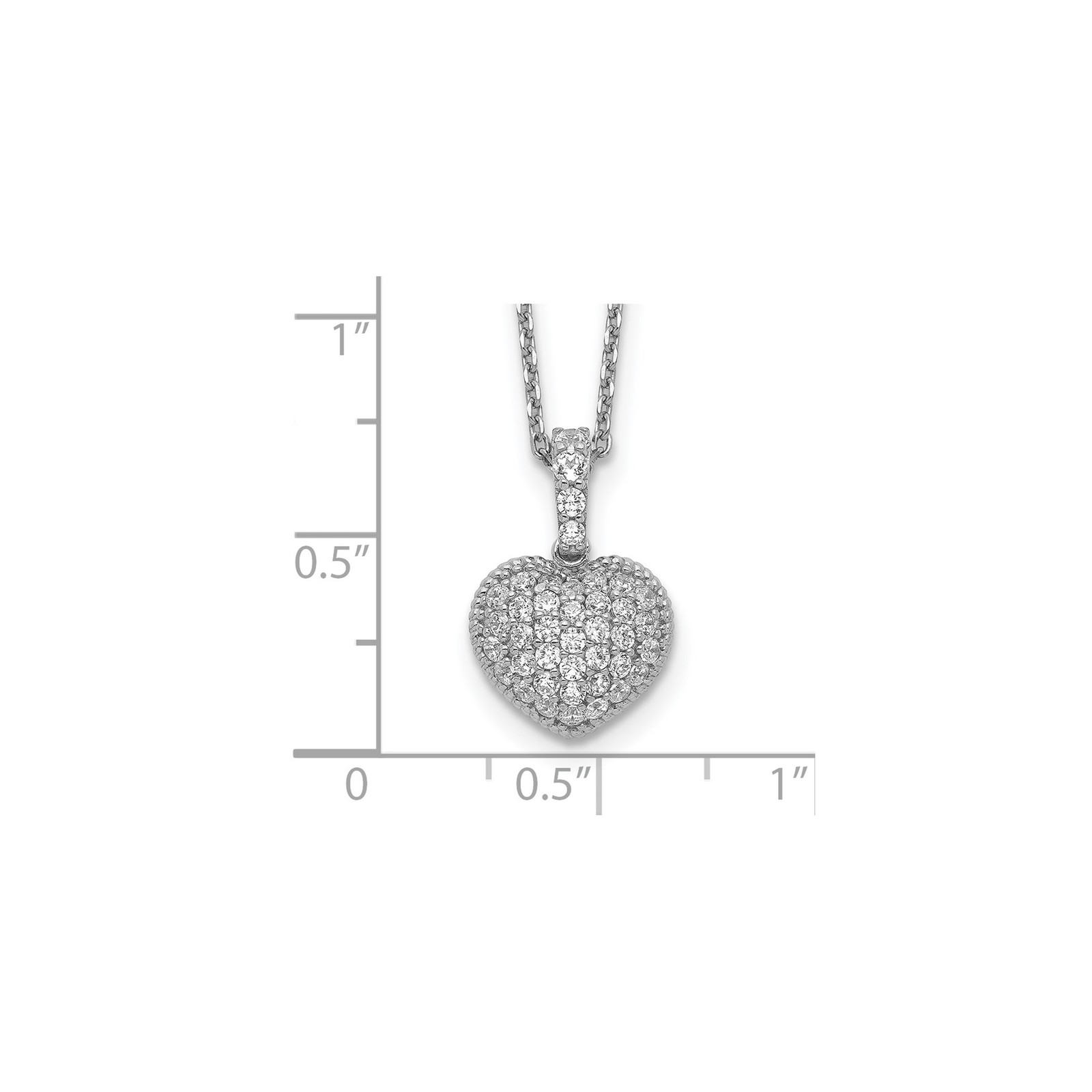 925 Sterling Silver Sterling Shimmer Sterling Silver Rhodium-plated 16 inch 40 S
