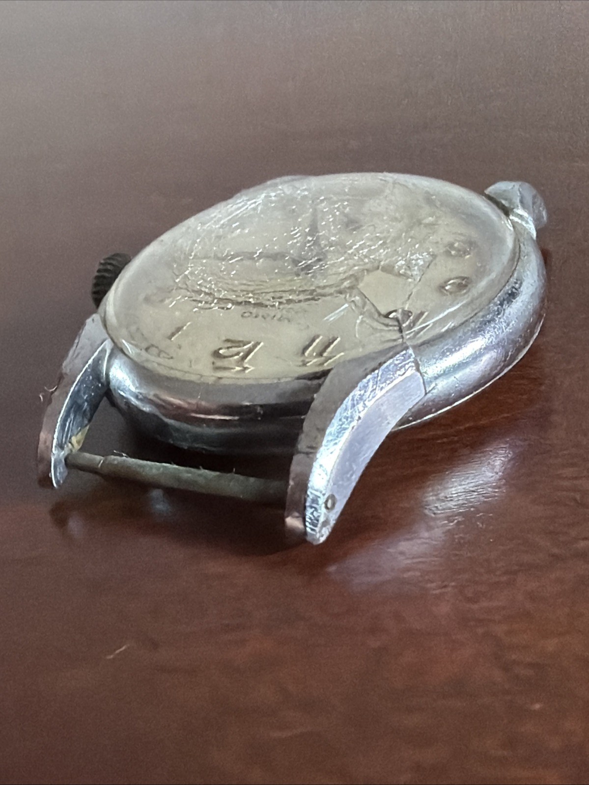 Vintage Mimo Monitor Otto Graef WWII ERA Men’s Wristwatch Untested For Parts