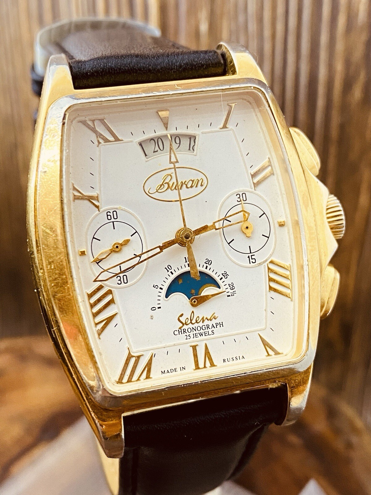 Poljot BURAN Selena Chronograph cal. 31678 limited edition “Moon Phases” #6657