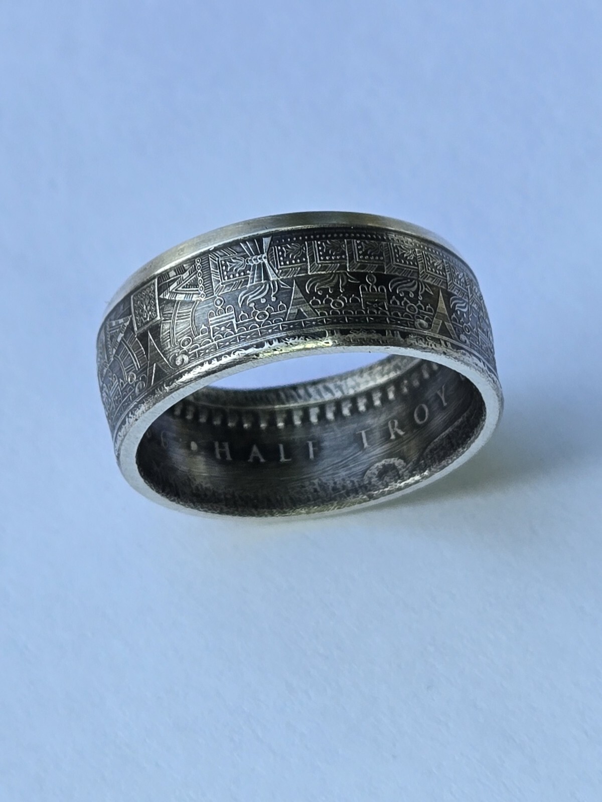 Aztec Calender .999 Pure Silver COIN RING Azteca Mayan Sz 8-14 Stars & Celestial