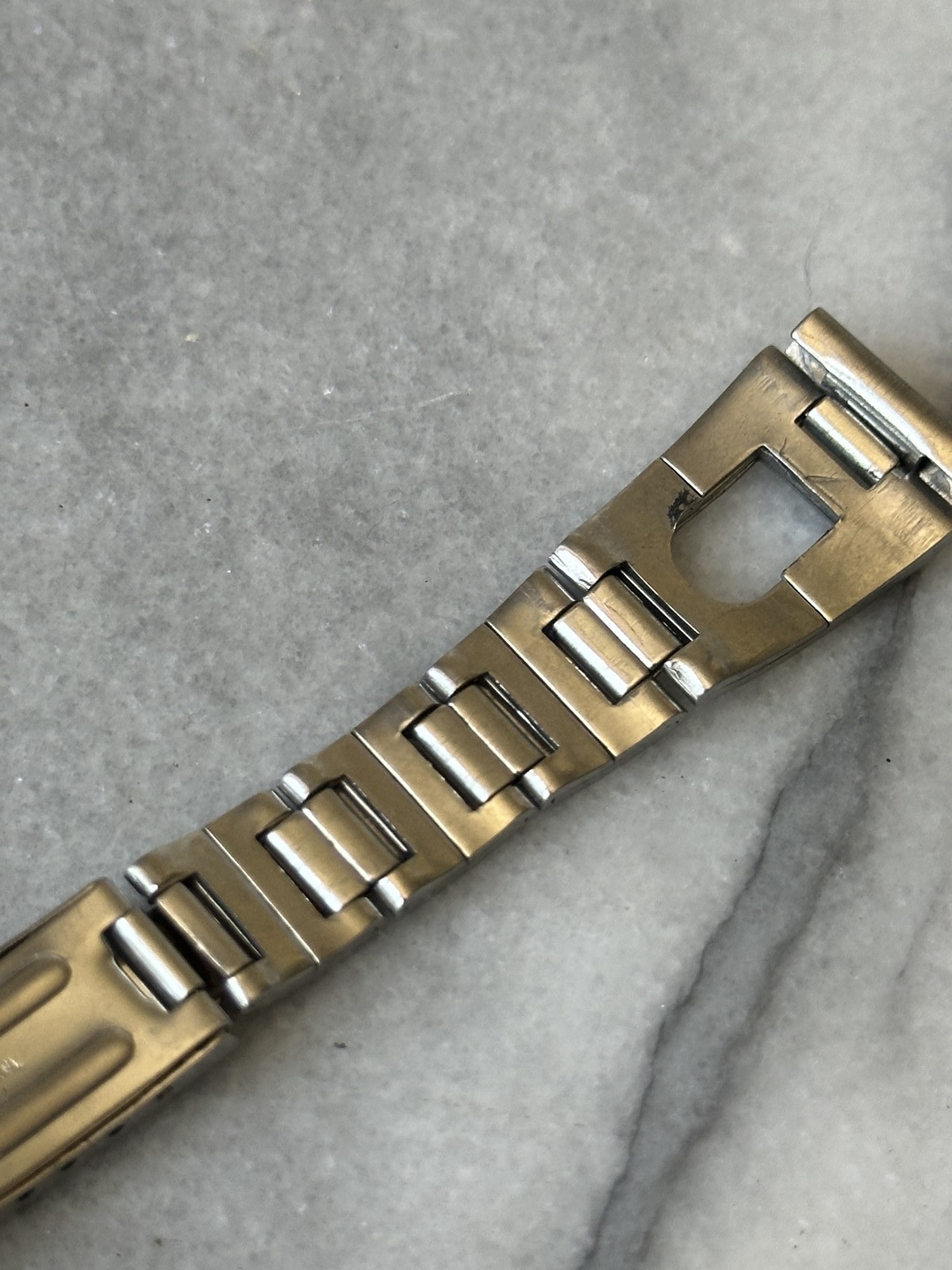 Bracelet de montre vintage en acier inoxydable style Oyster