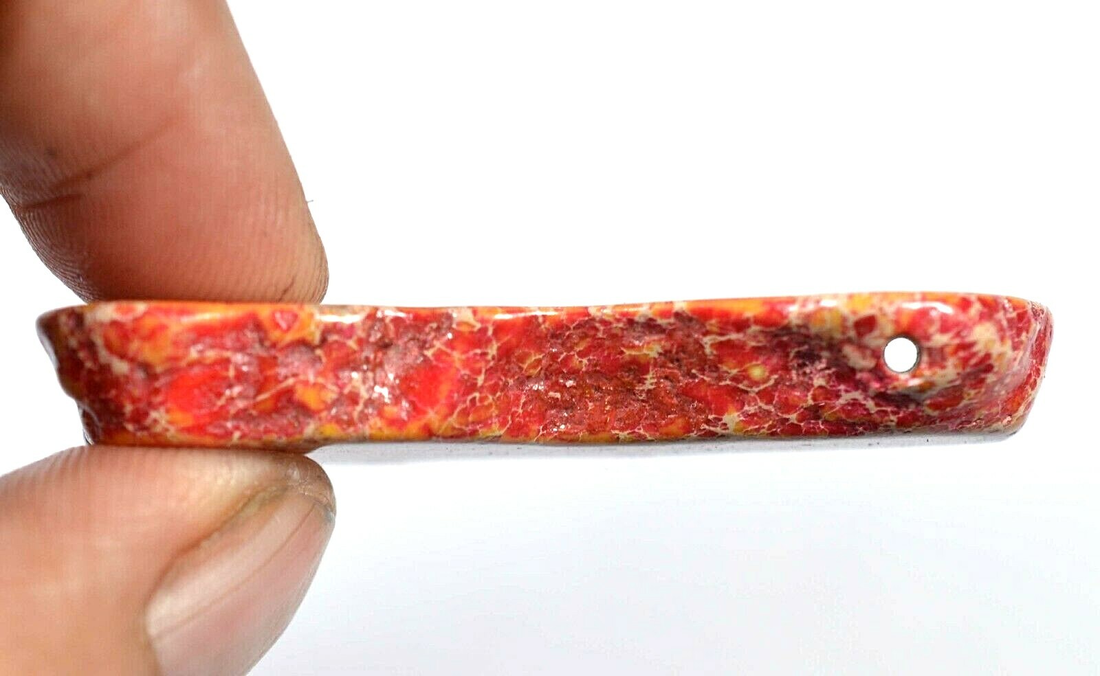 Natural CARCIO LAKE TURQUIOSE 43.55 CT CERTIFIED* Color-Enhanced Drilled Slab !!