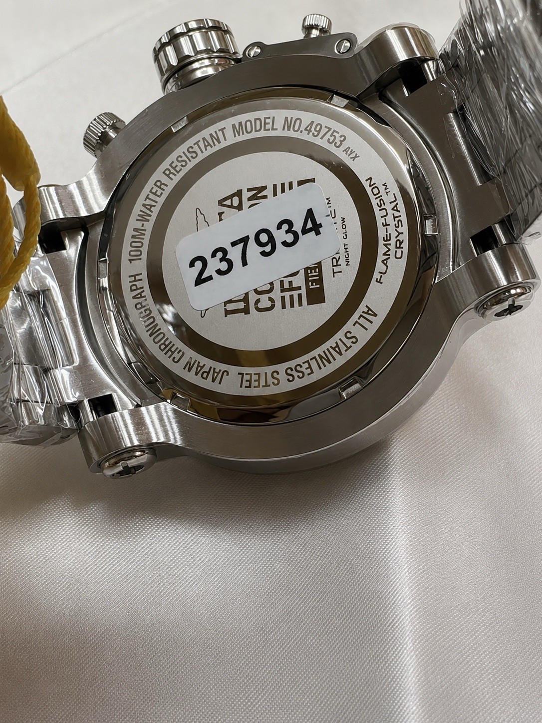 Invicta Coalition Forces 49753 Men’s Chronograph Blue Gray Mother of Pearl Dial