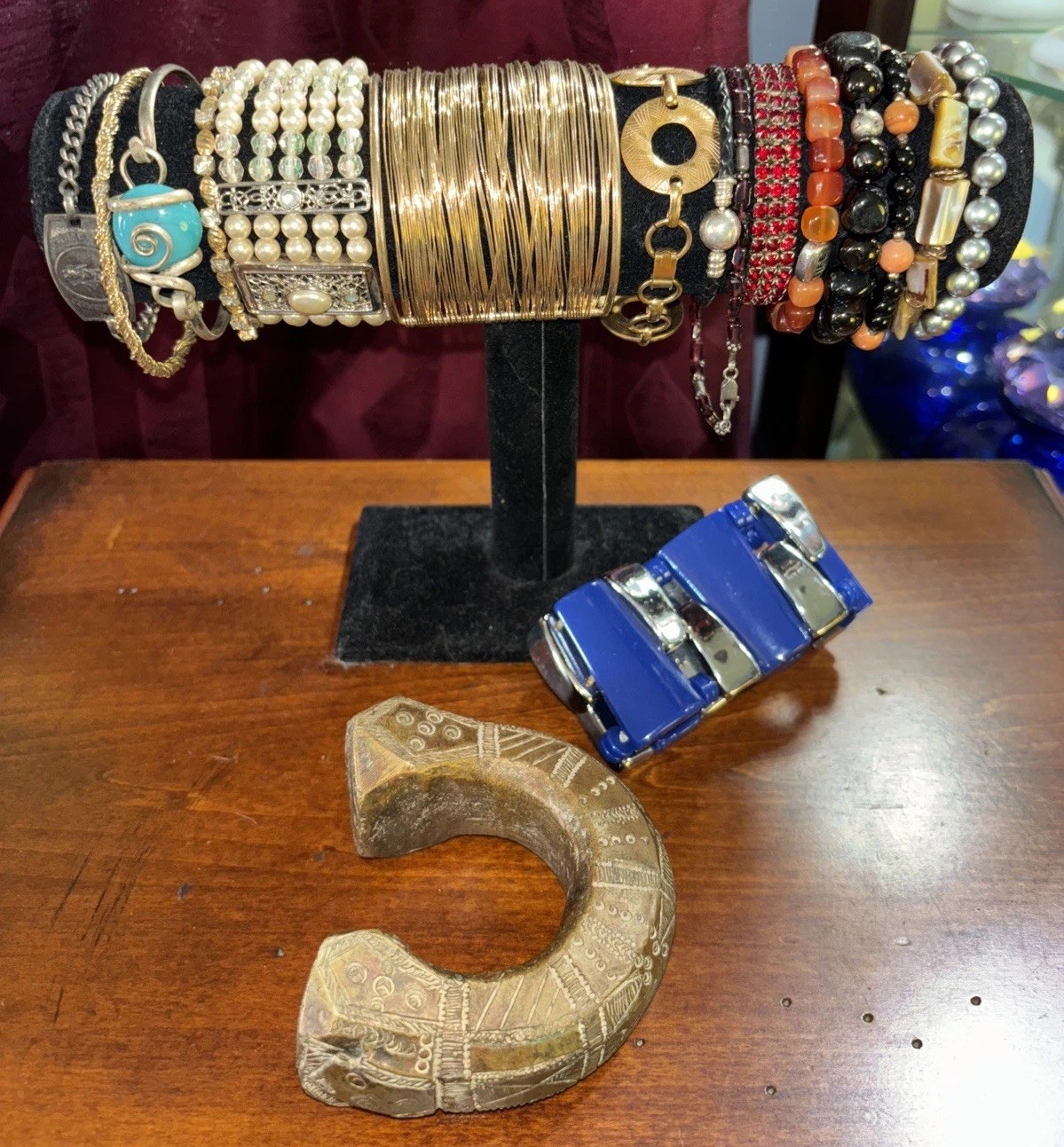 Lot Of (17) Amazing Bracelets 925 Signed Costume African Slave Bracelet Chamilia