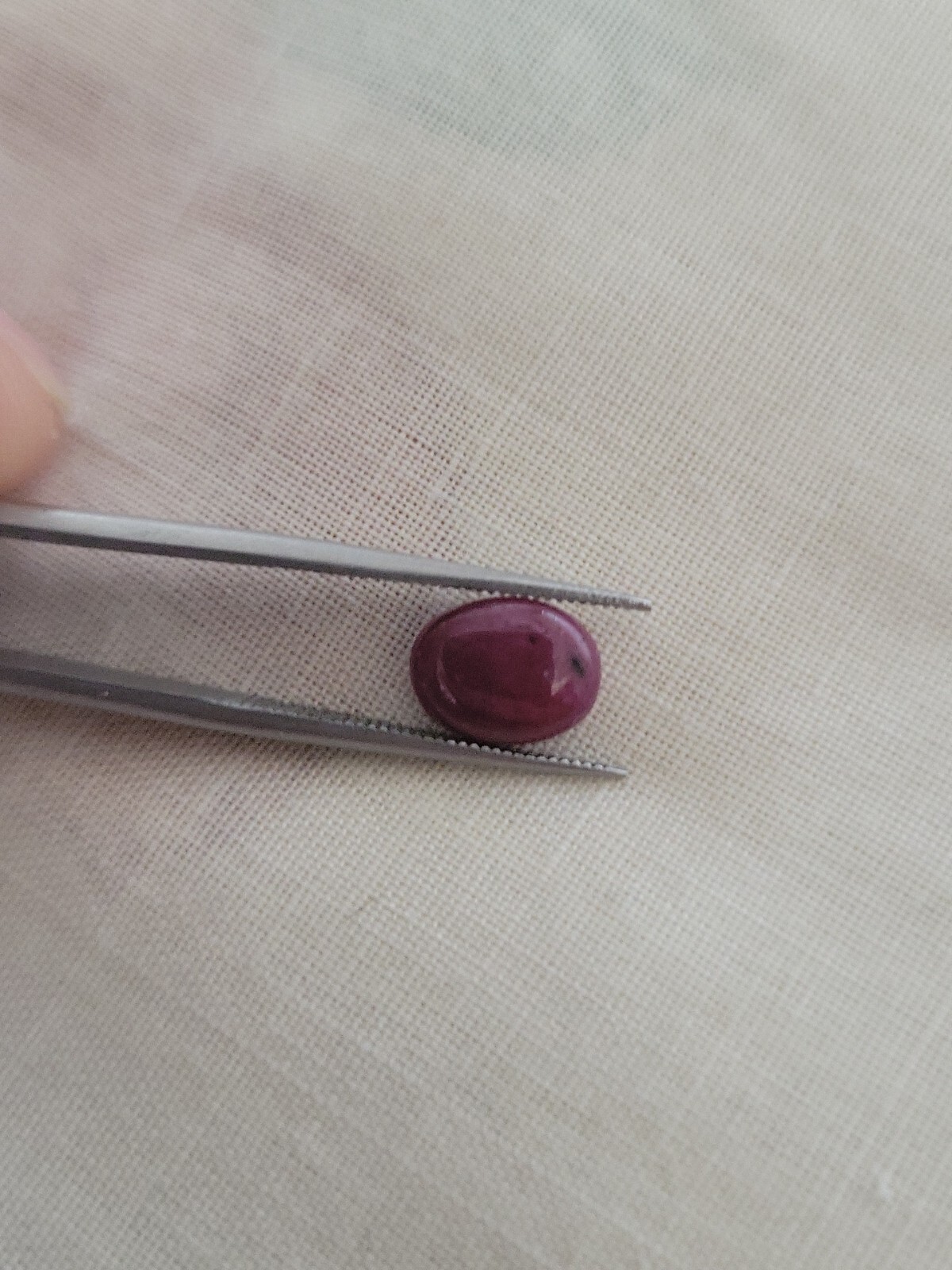 GLI Certified 2.05 Ct Natural Red Ruby Unheated Oval Cab Loose Gemstone