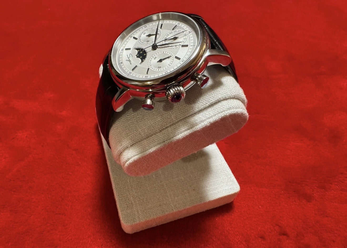 Sugess Mechanical Chronograph – ST1908 Swan Neck, Moonphase Calendar