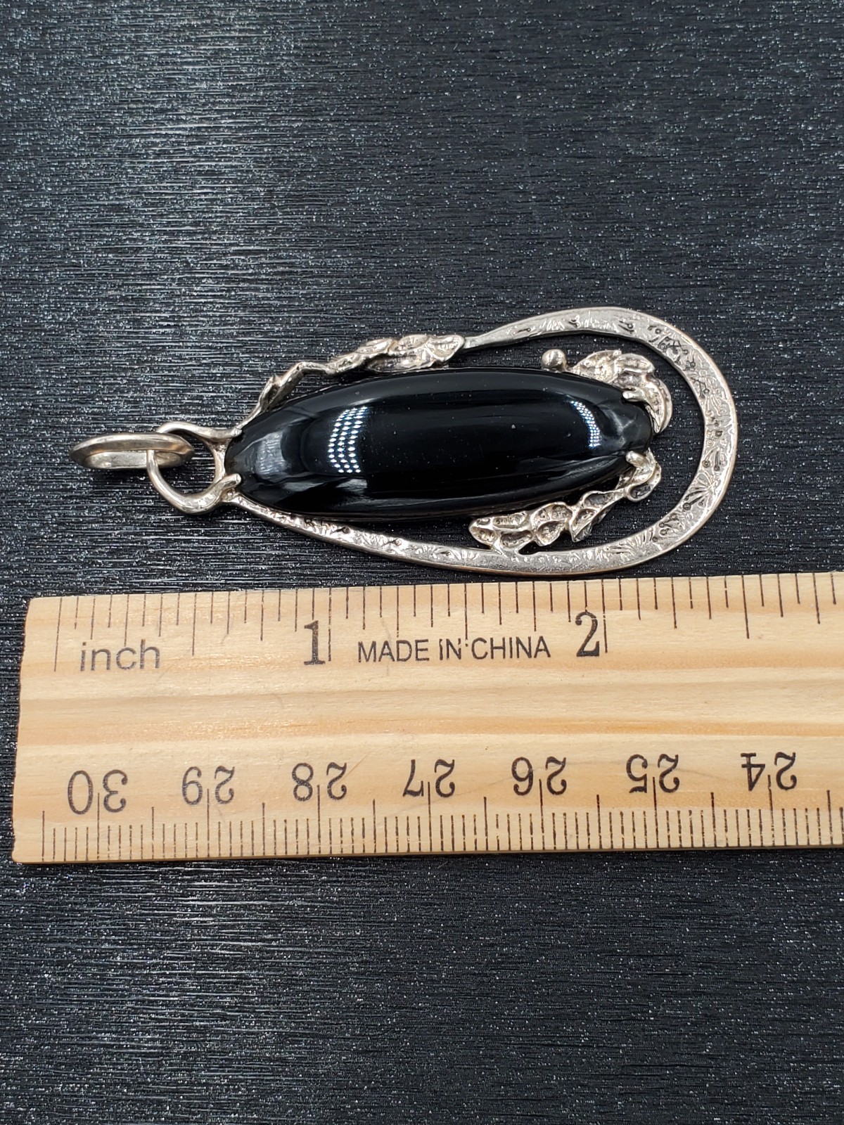 Native American Navajo Jeff James Jr. JJJ 925 Sterling Silver Pendant