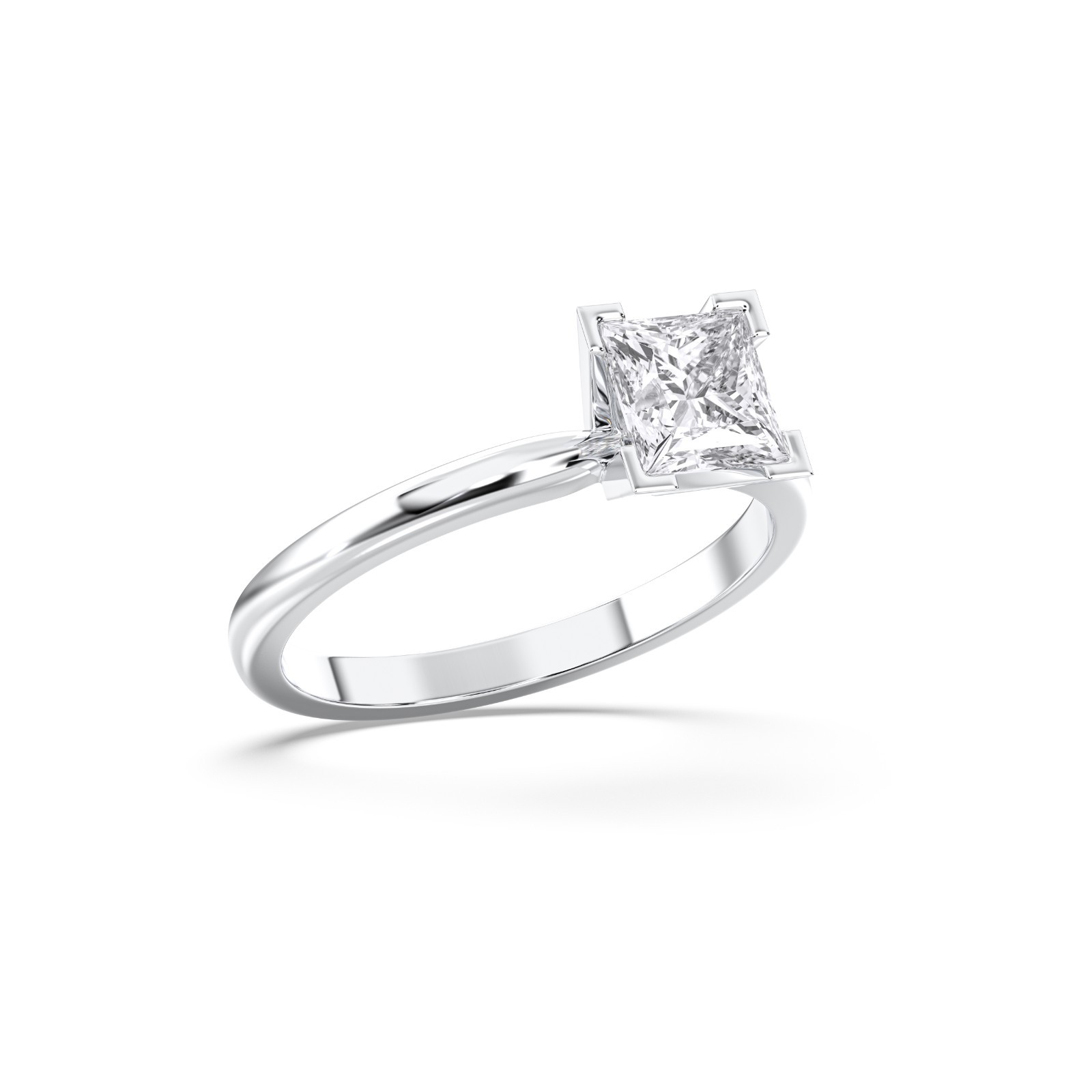 1ct Lab Grown Diamond Engagement Ring IGI Certified 925 Silver Promise Gift Her