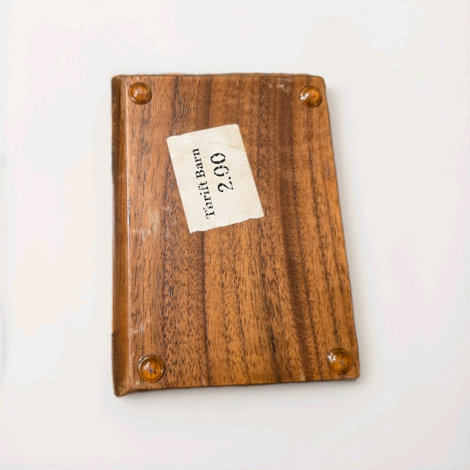 Vintage Solid Wood Trinket Box – Blue Felt Lining – Handcrafted Memory Box 365