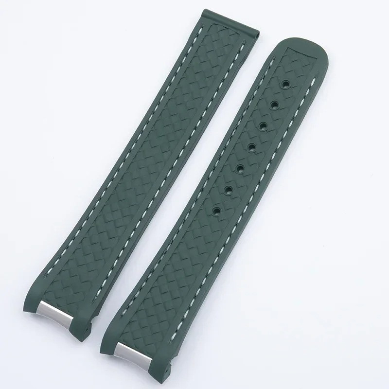 Fit for Omega Seamaster Aqua Terra 150M Worldtimer 43mm FKM Rubber Strap 0 21mm