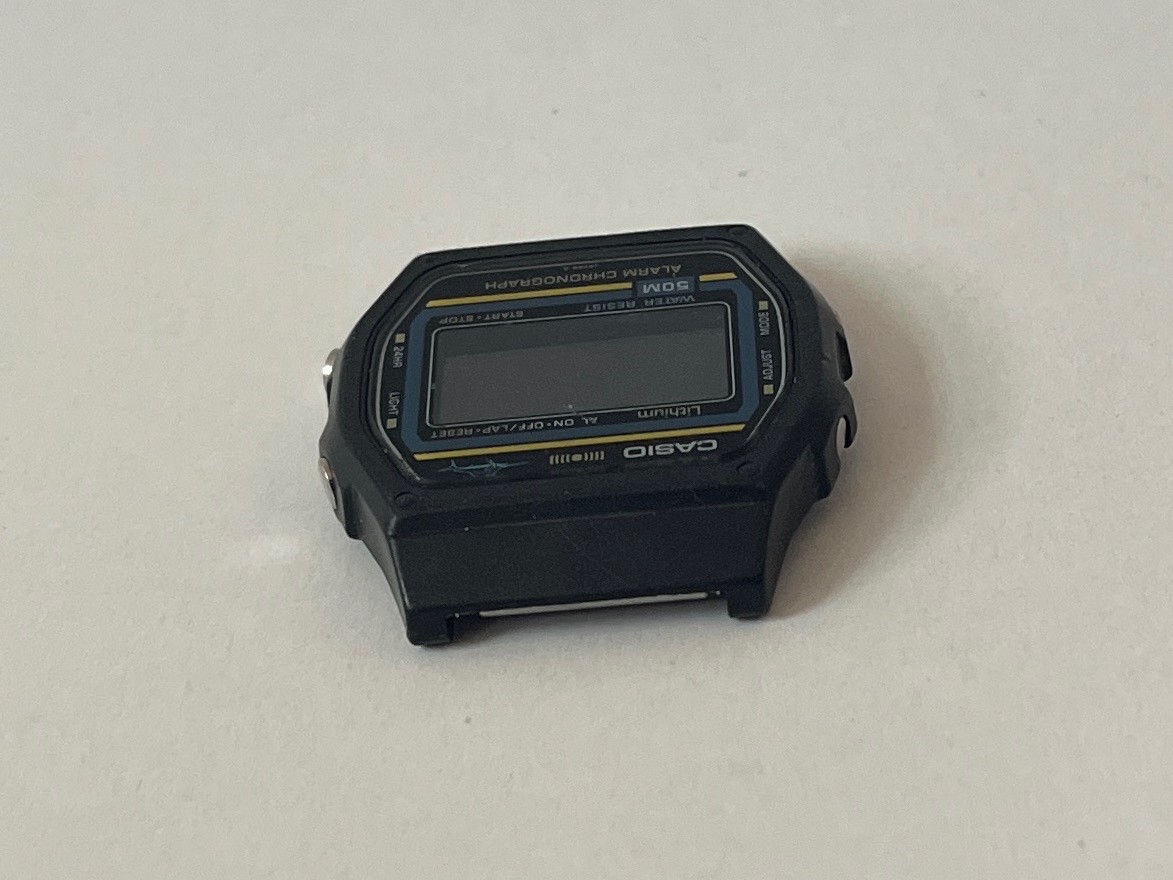 Vintage 1980s Casio Digital Watch W-24A “Marlin”, As Is, For Parts or Repair