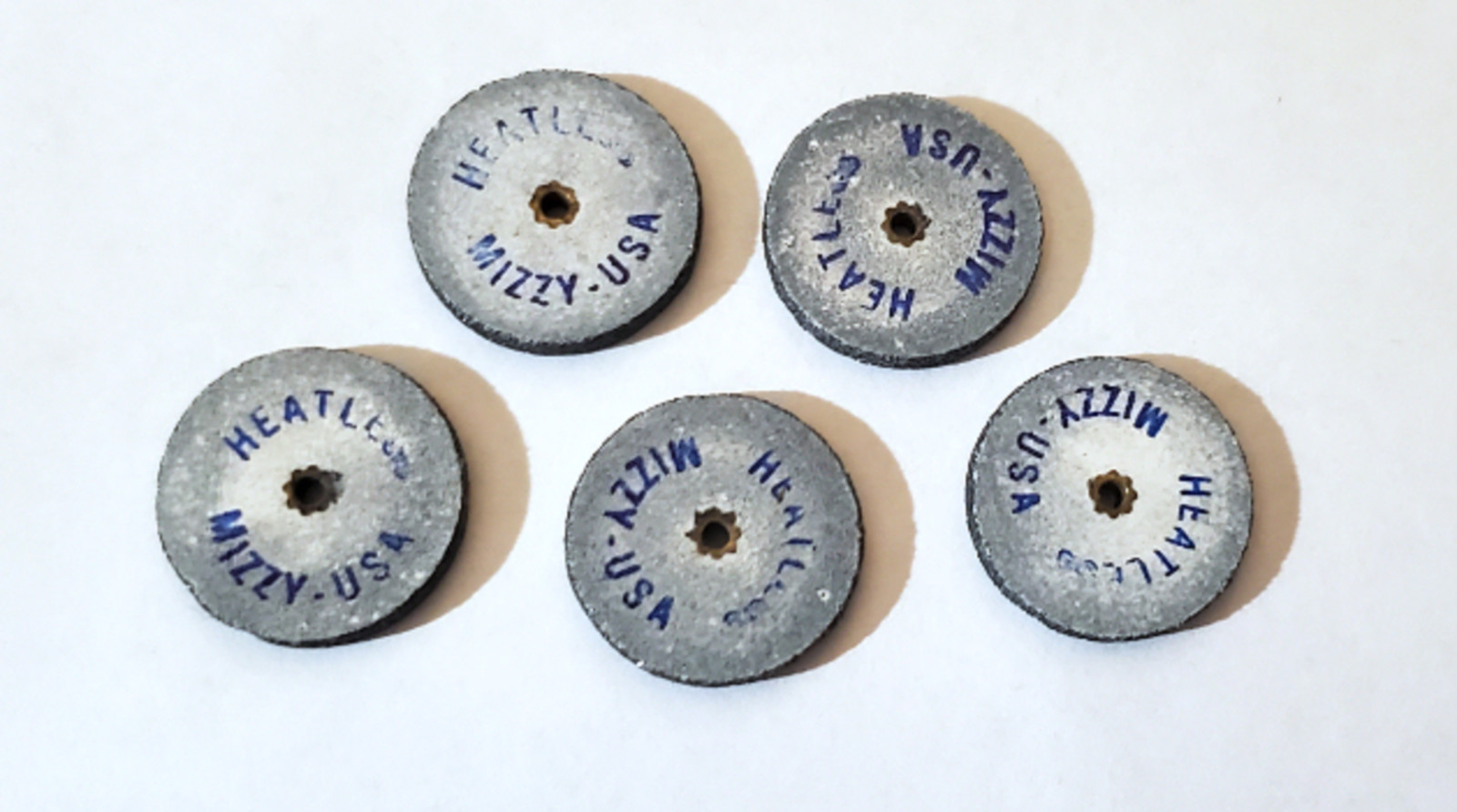Keystone MIZZY 3/4″ x 1/8″ w 2 mm Arbor #8 Grit Jewelery Cutting Wheel 5 Pc