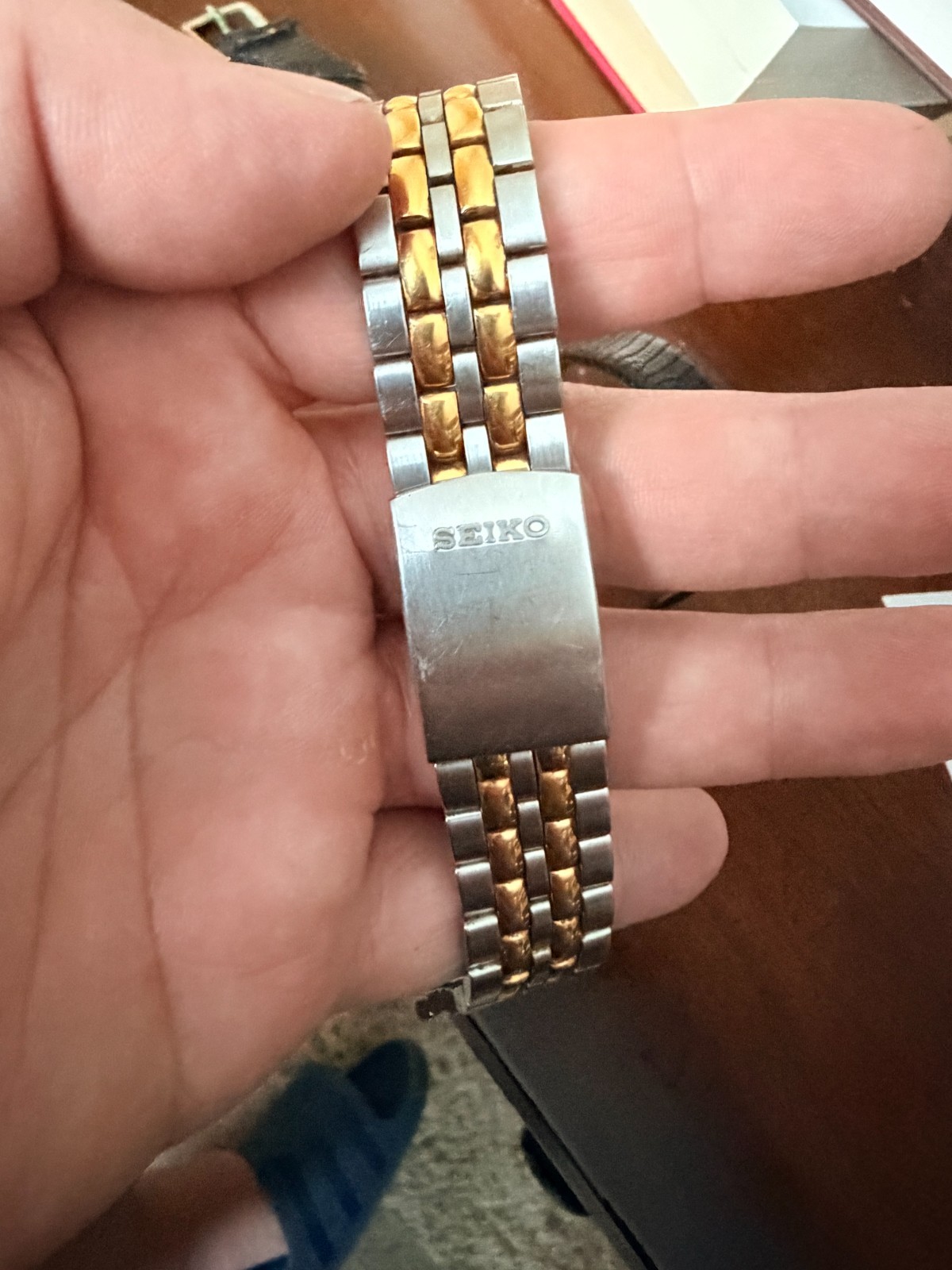 Vintage Seiko H801-7028 Analog Digital Quartz Watch; Orig Bracelet; NOT WORKING.