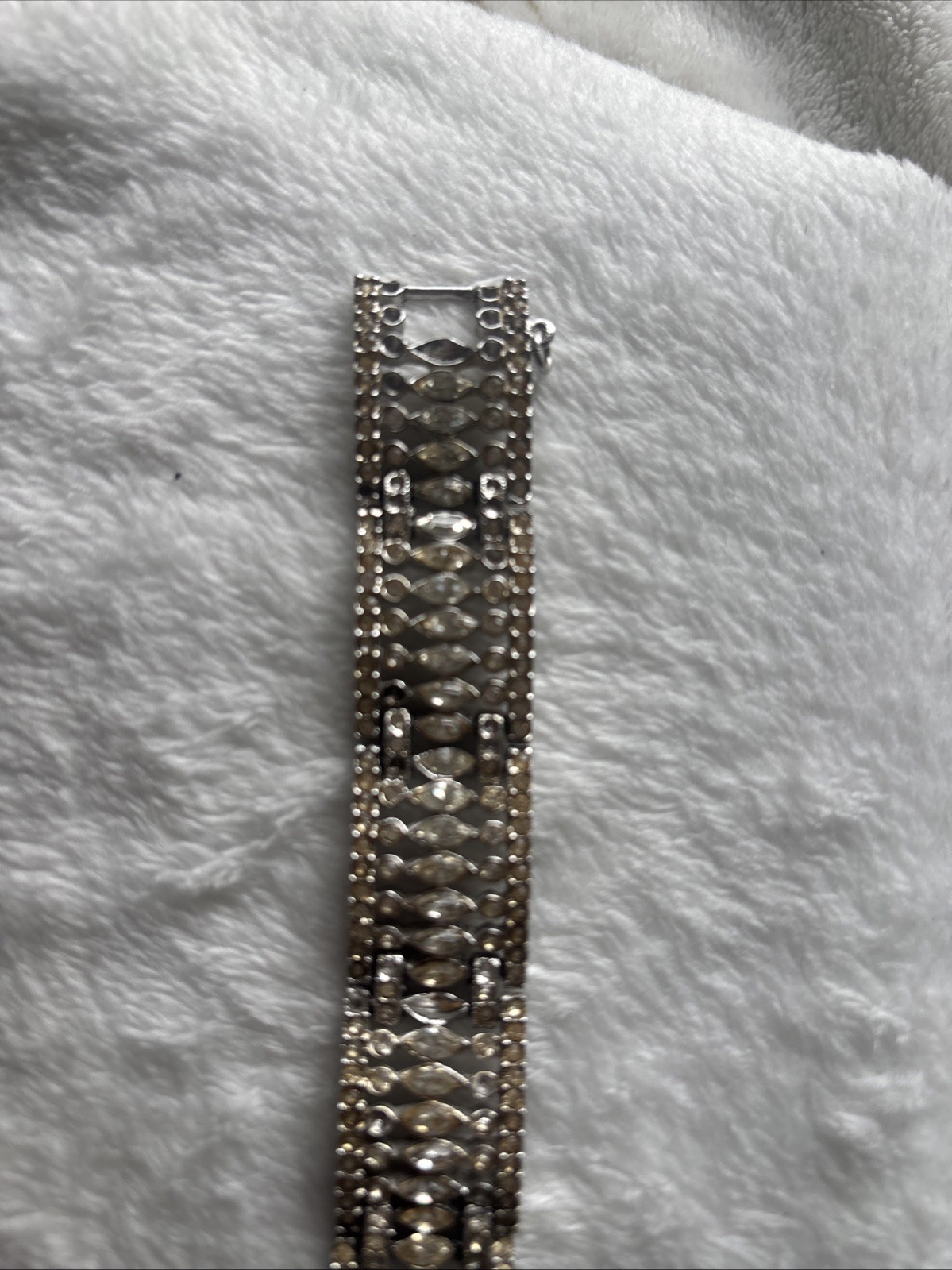 Pedo Vintage Rhinestone Bracelet Silver Tone- My Grandmas