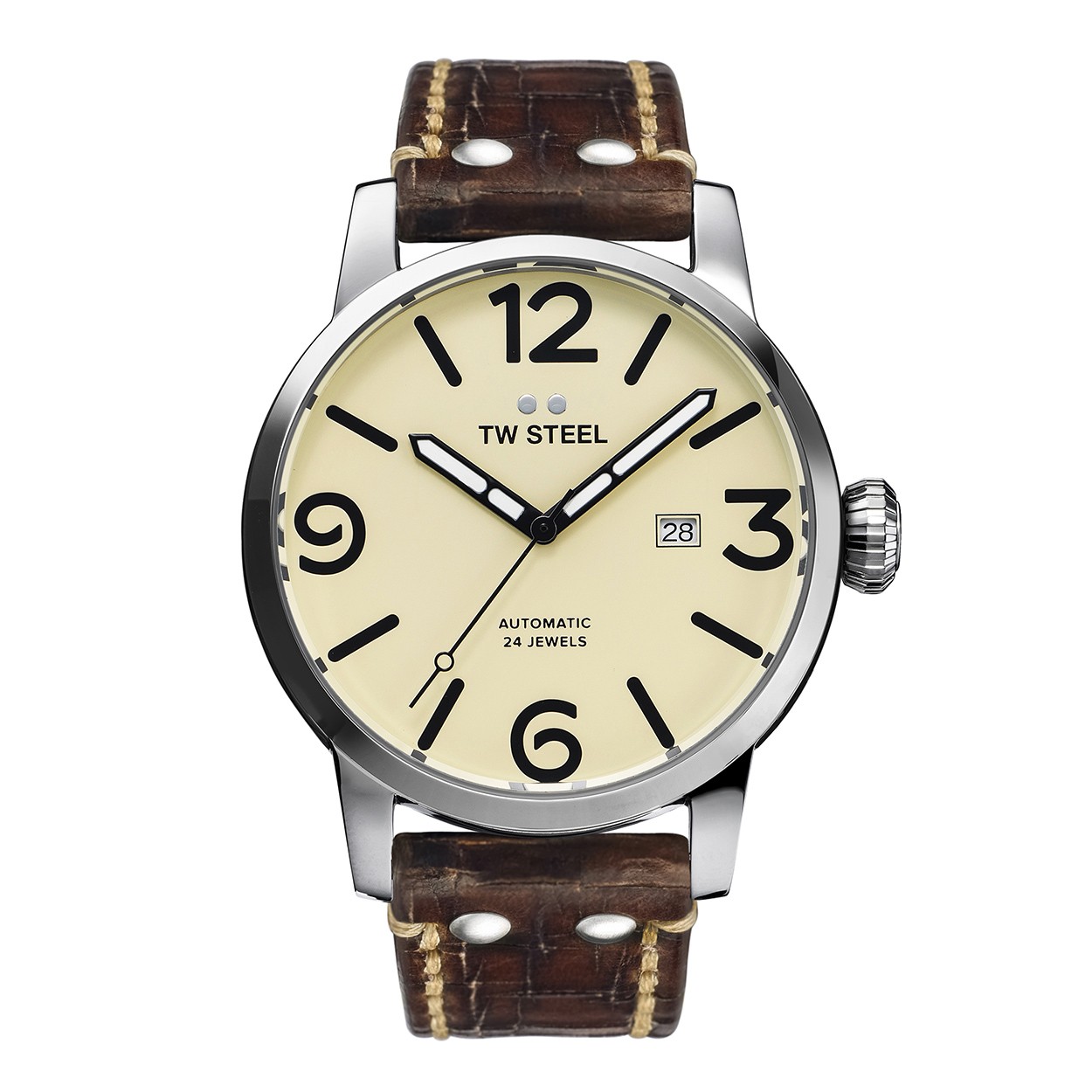 TW Steel Men’s Maverick 48mm Automatic Watch TWS-MS26