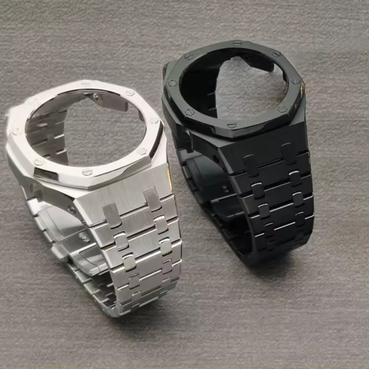 For CasiOak AP Royal Oak MOD Metal Bezel Strap Kit For Casio G-Shock GA2100/2110