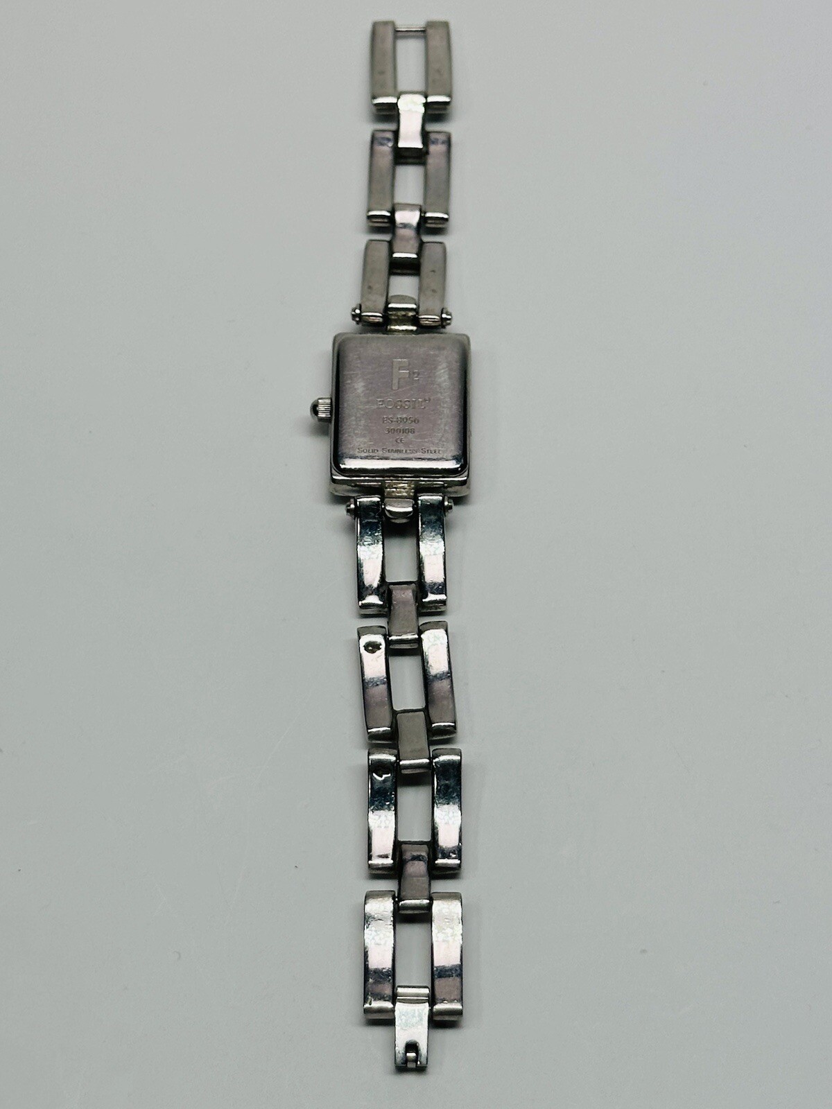 Working! FOSSIL F2 ES-8956 Silver Tone Analog Women’s Watch (R2)