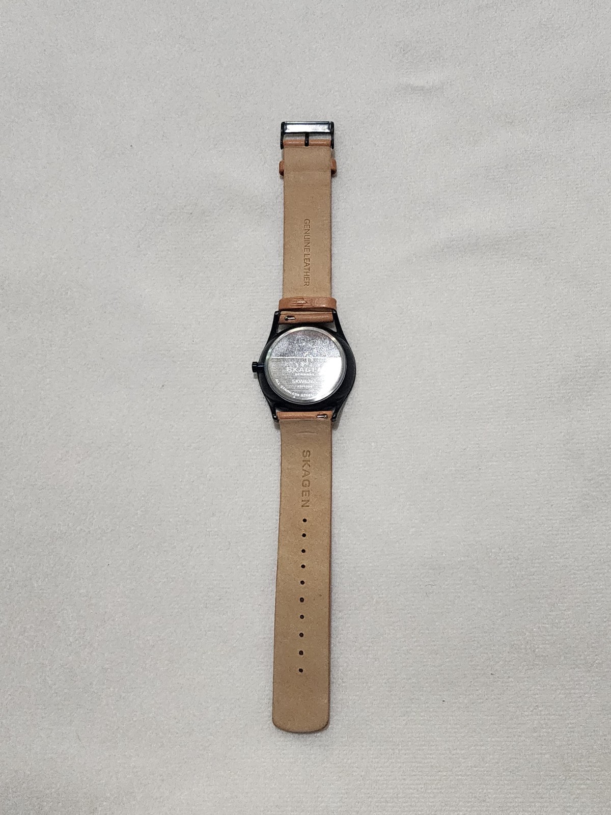 Skagen Holst Watch Men 40mm Black Dial Black Tone Daydate Round SKW6265 NICE