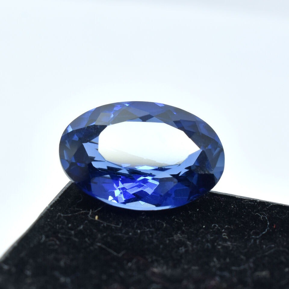 Blue Tanzanite Oval Cut Extremely Rare Natural 8-9 Ct Loose Gemstone CERTIFIED
