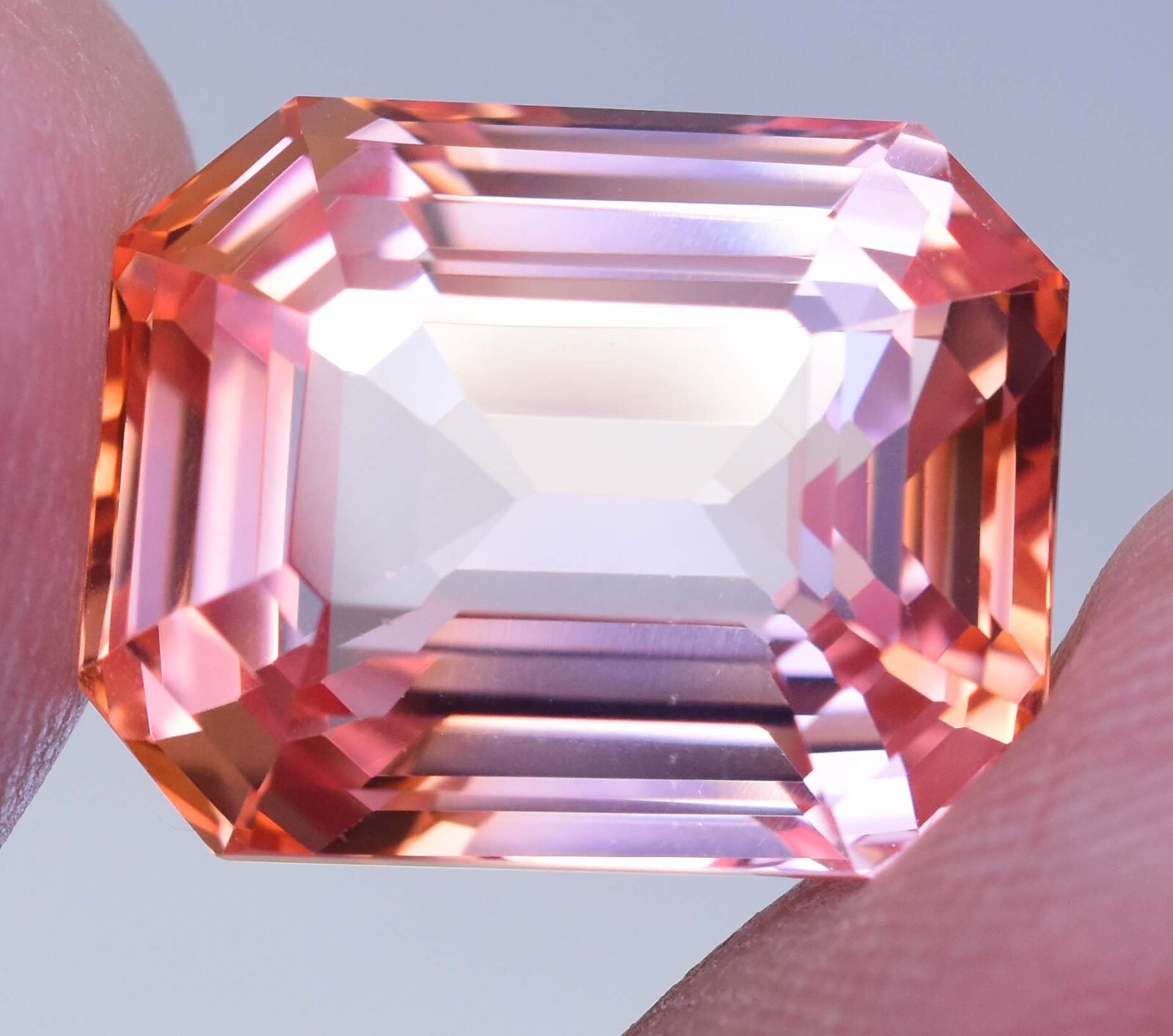 Natural imperial Topaz 21.70 Ct Octagon Stunning Unheated AGL Certified Gemstone