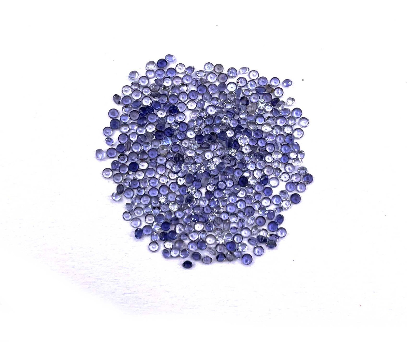 Natural Iolite Round Cut Loose Gemstone Lot 100 Pcs 1.50 MM