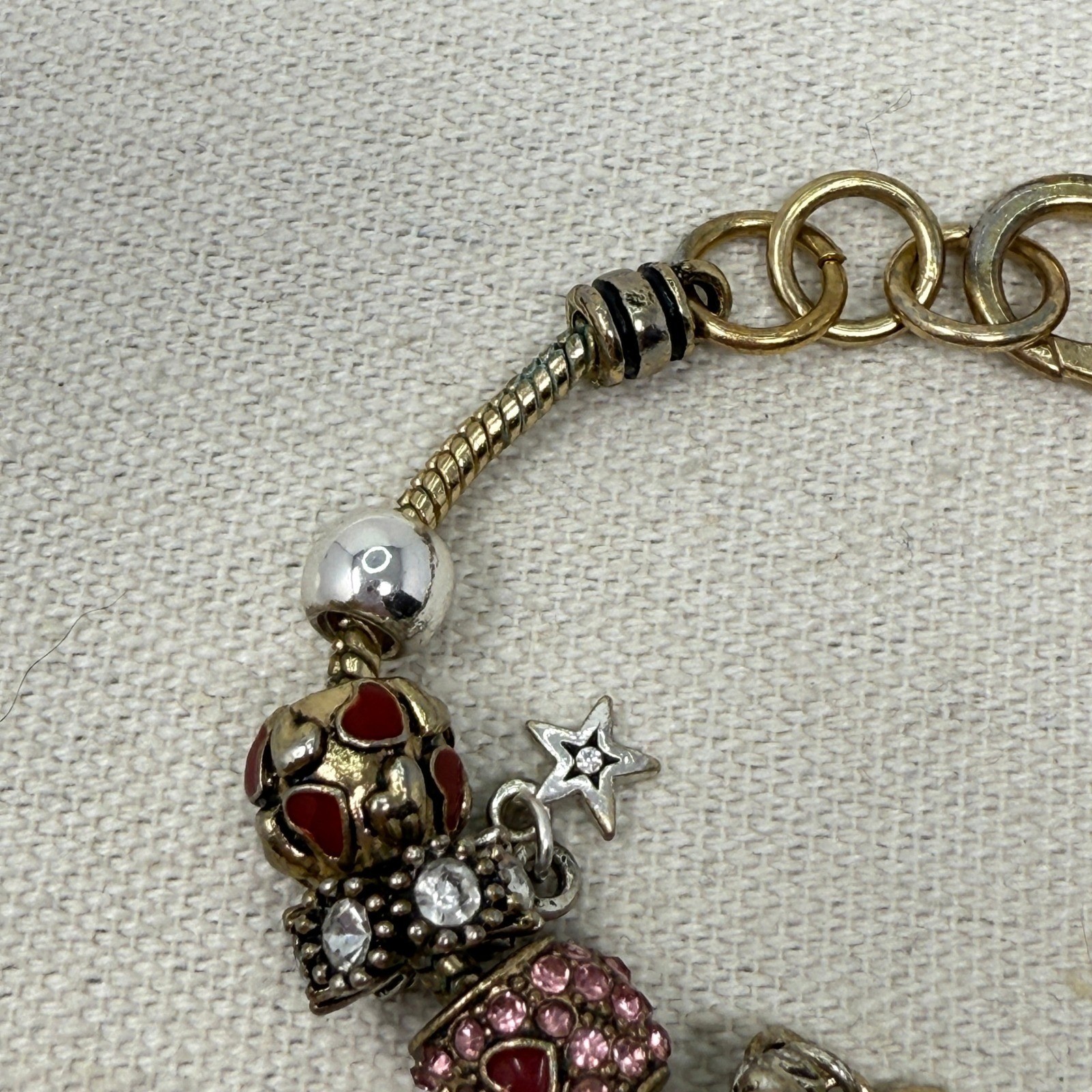 Landau Charm Bracelet Love You to the Moon & Back Celestial Pink Spring Color