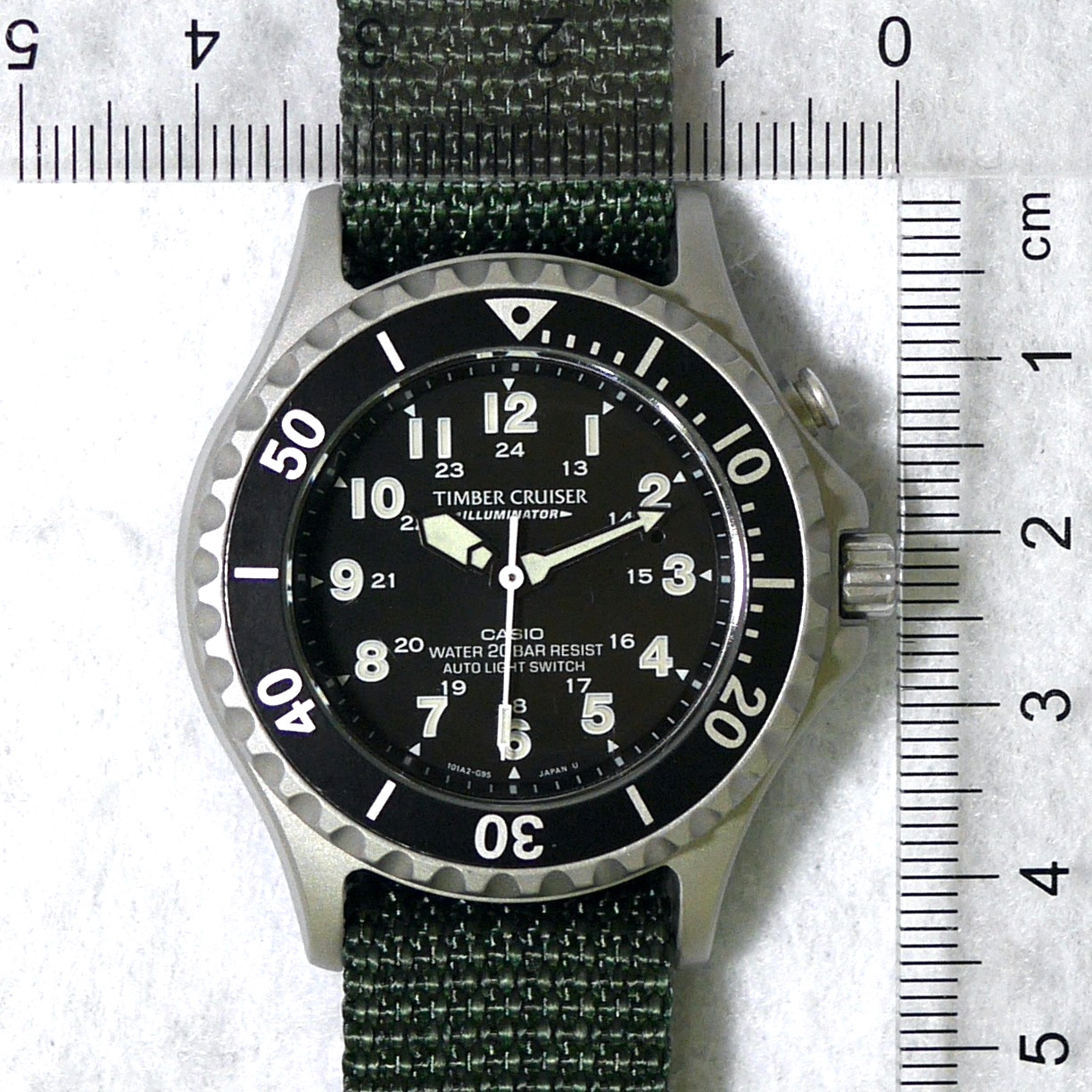 CASIO TIMBER CRUISER TIC-3 Backlight Luminous Men’s Field Watch 1995 Japan