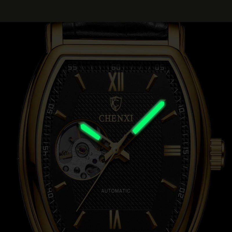 Men’s Automatic Mechanical Watch Classic business Self-winding Barrel-shap Gift