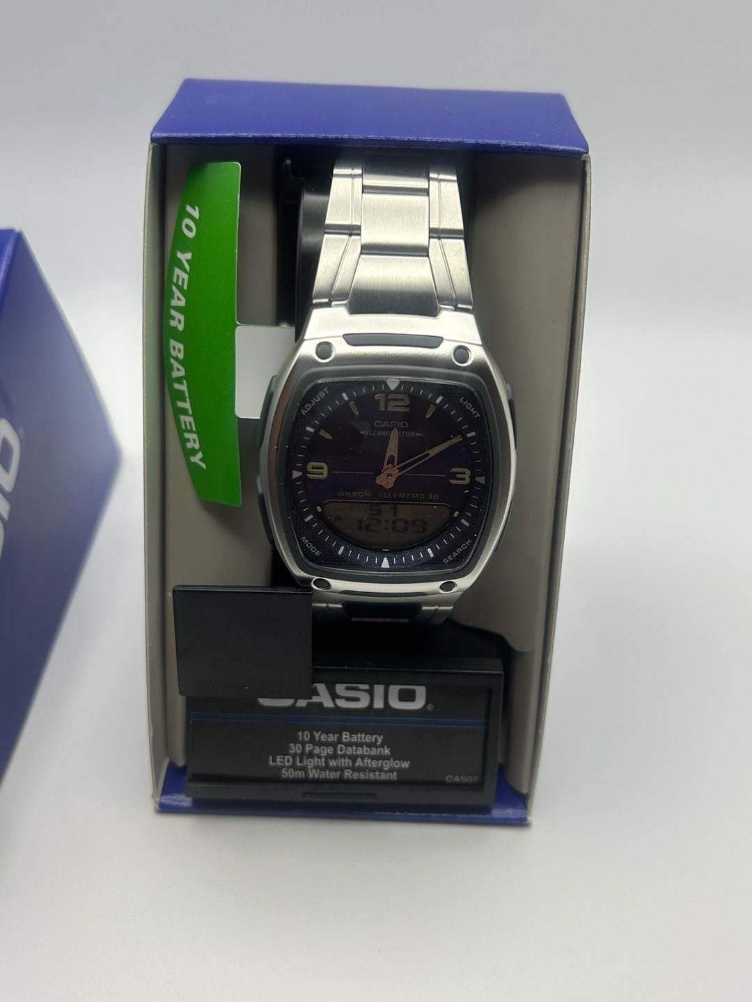 Casio Illuminator AW-81D-2AV Telememo 30 Analog-Digital Watch