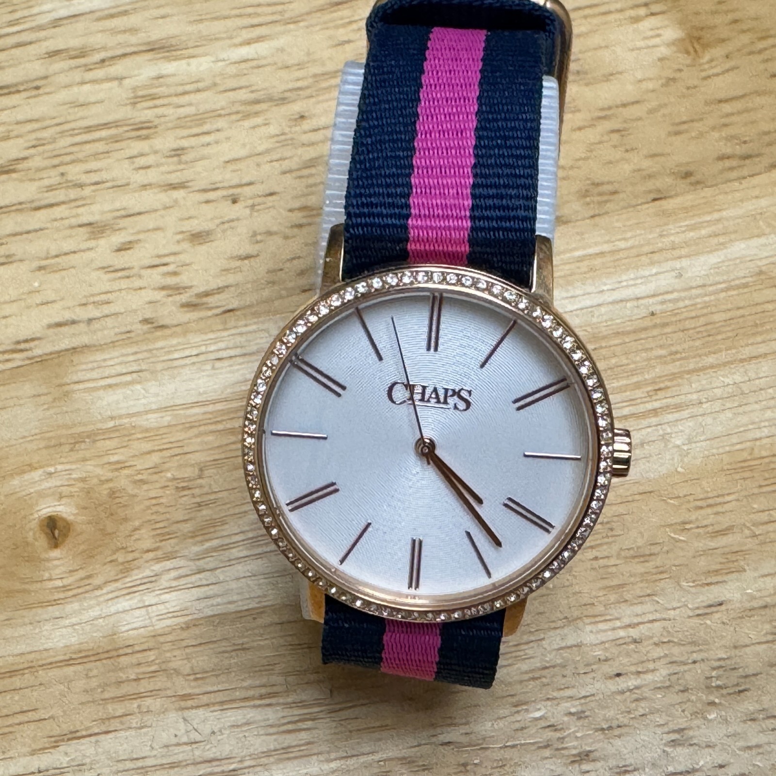 Chaps Quartz Watch CH1018 Unisex 50m Rose Gold Tone Steel Analog New Battery