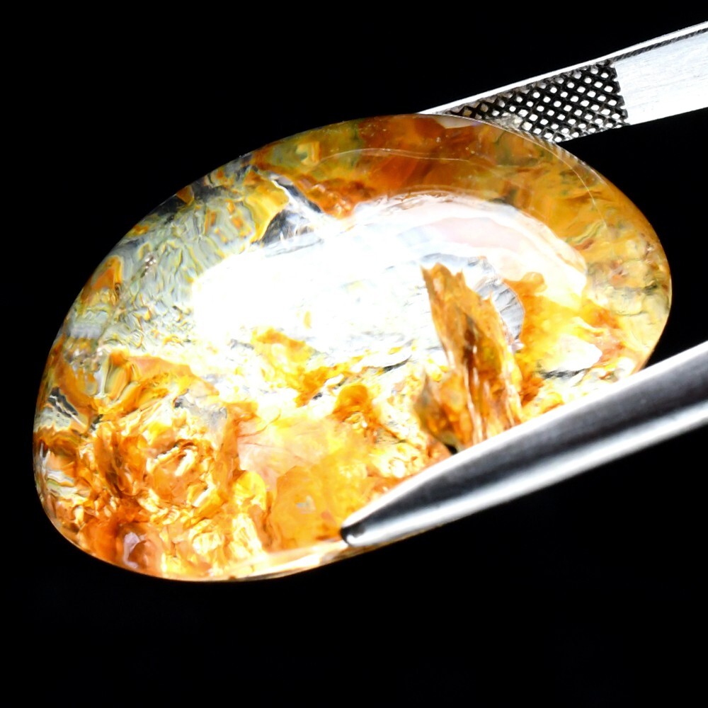 💎 74.70ct Oval Cabochon Natural White Quartz Inclusions – Amazing, Myanmar Gem
