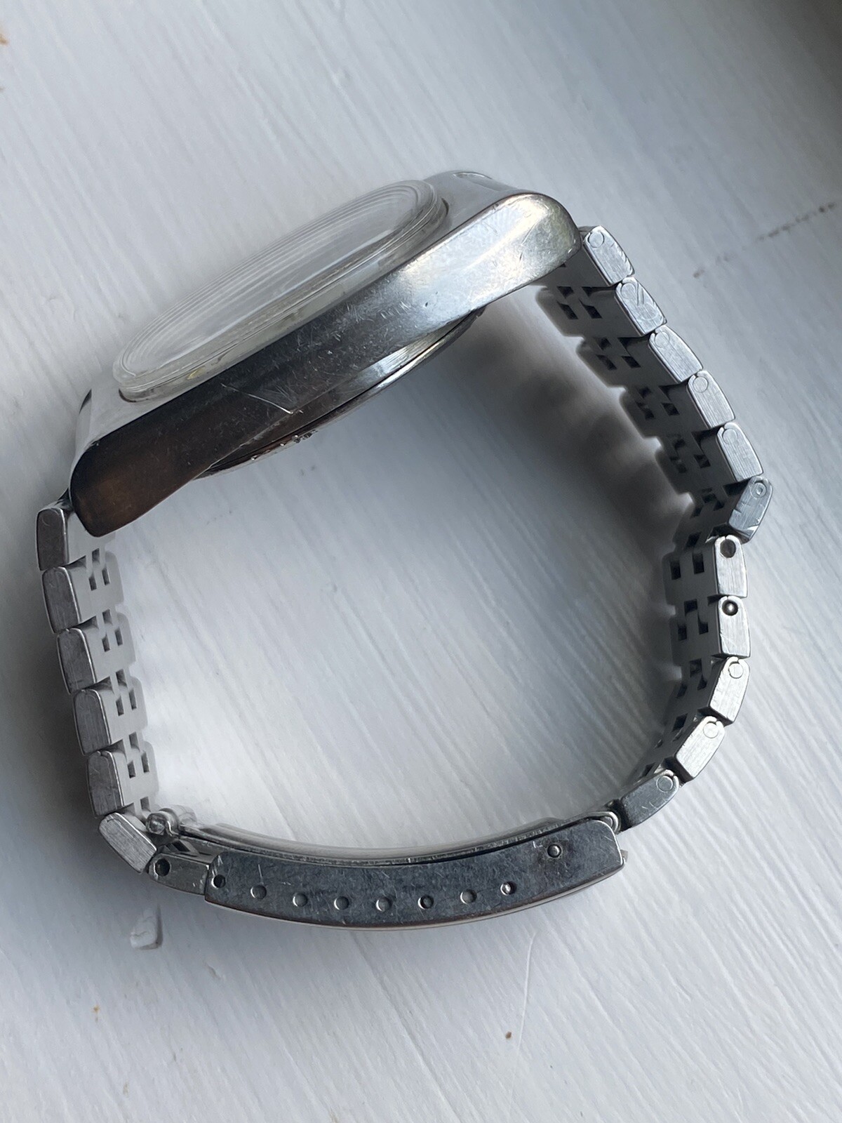 Omega Geneve Automatic Mens Watch Stainless Quickset Date Original Bracelet
