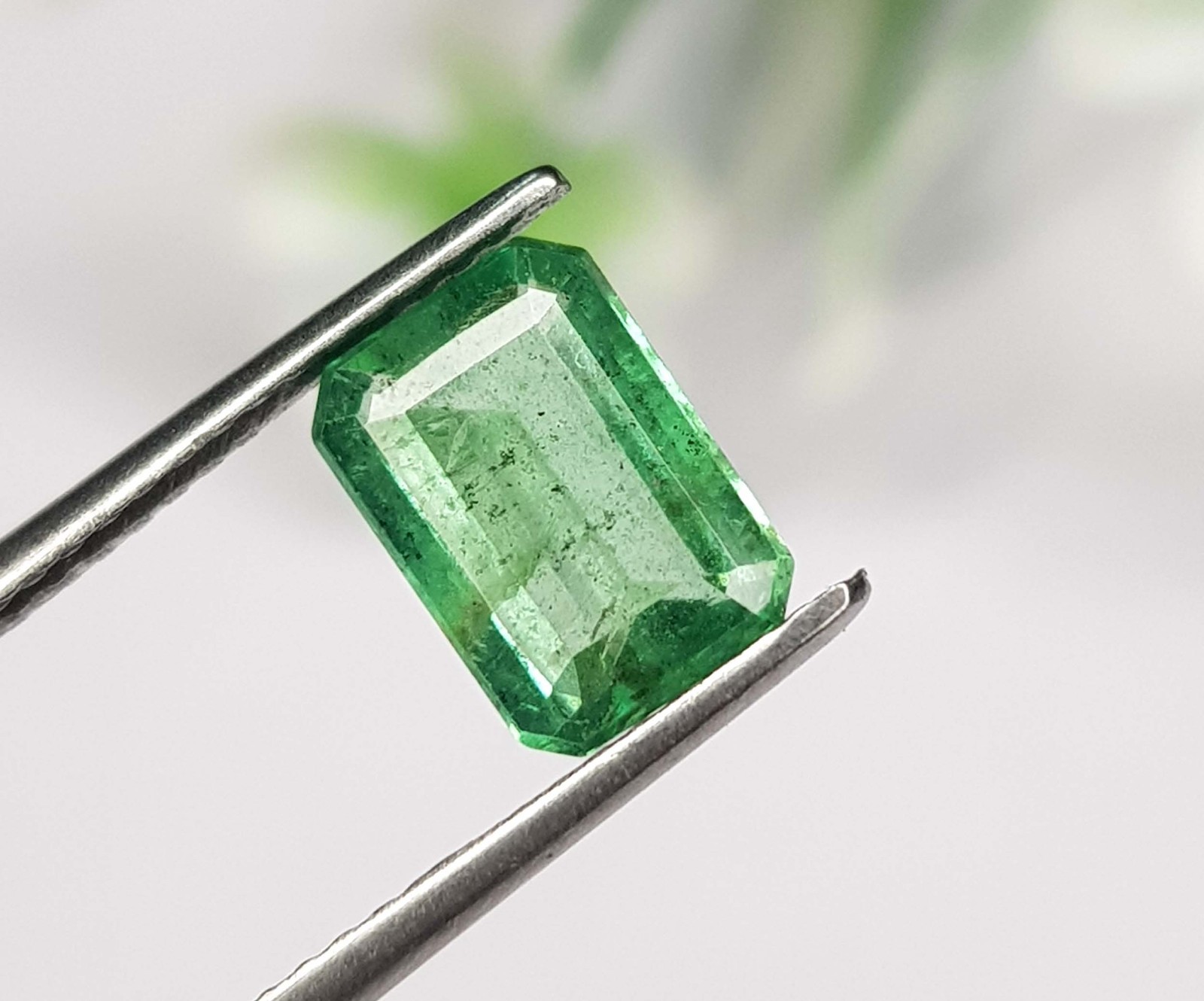 1.31 Ct Natural Emerald Colombian octagon Cut Untreated loose Gemstone